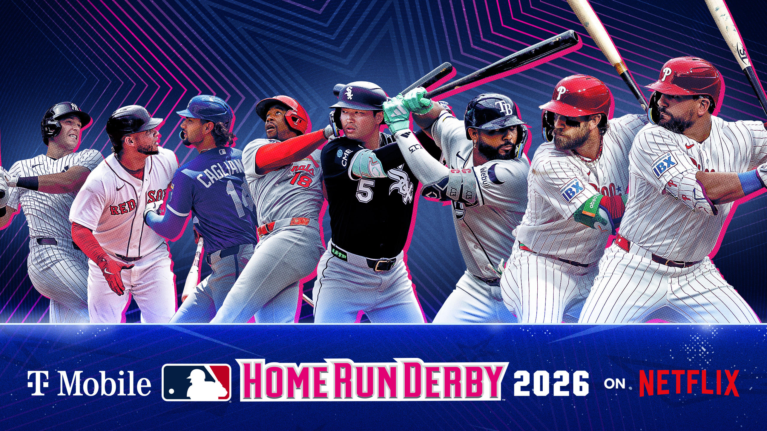 Ben Rice, Willson Contreras, Jac Caglianone, Jordan Walker, Munetaka Murakami, Junior Caminero, Bryce Harper and Kyle Schwarber
