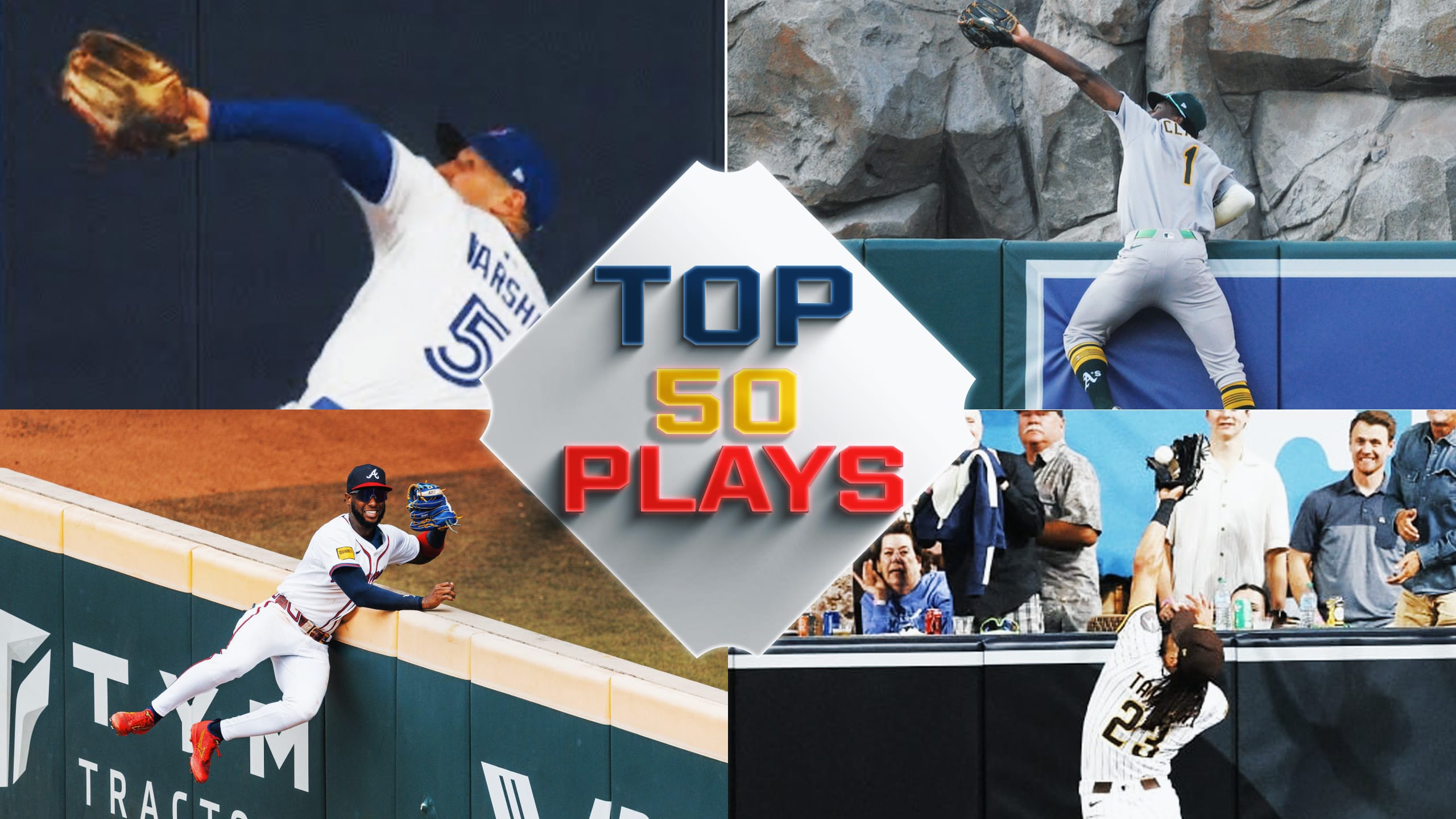 Designed image featuring four of the top plays from last season