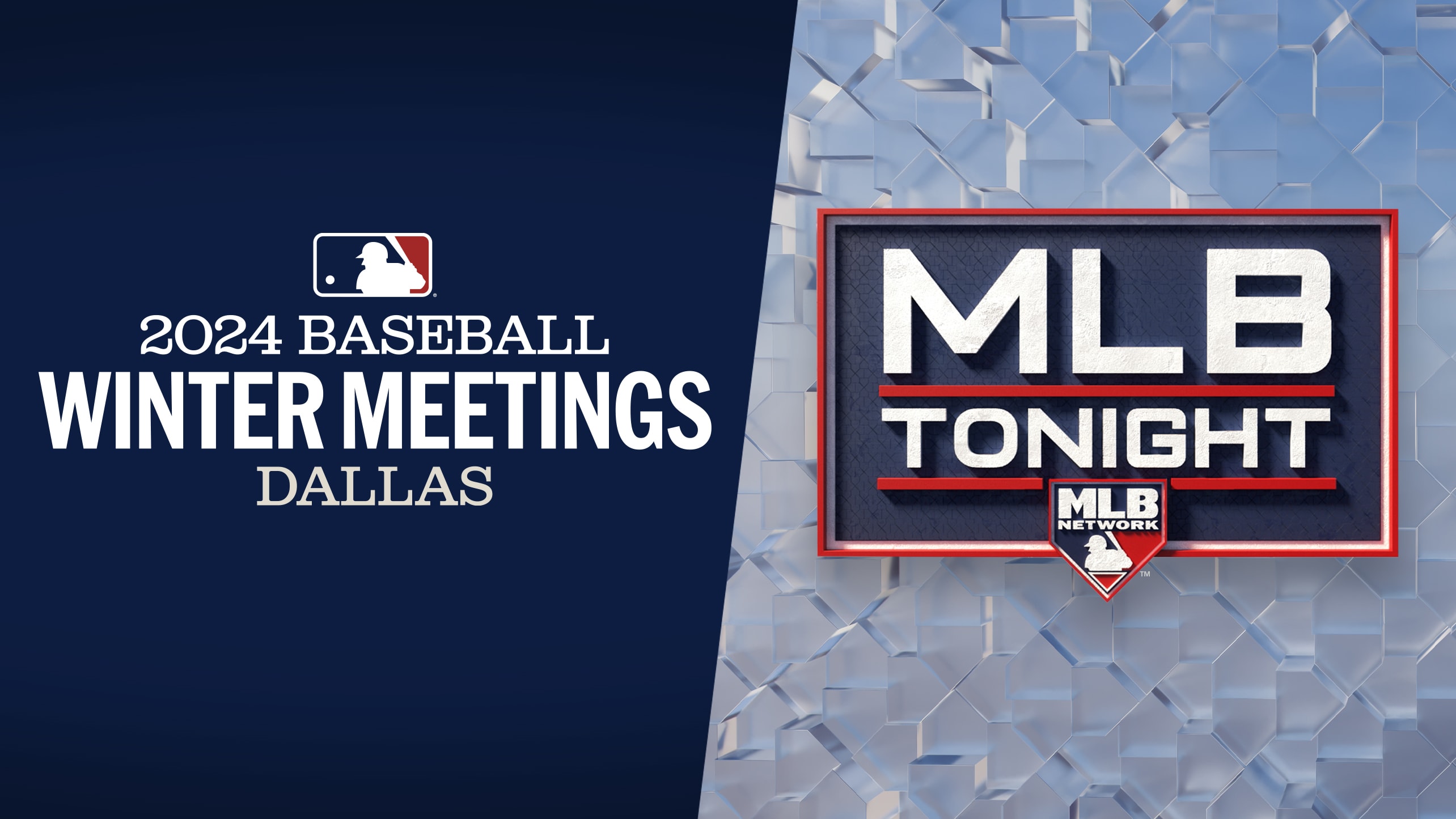 Logos for the Winter Meetings and MLB Tonight