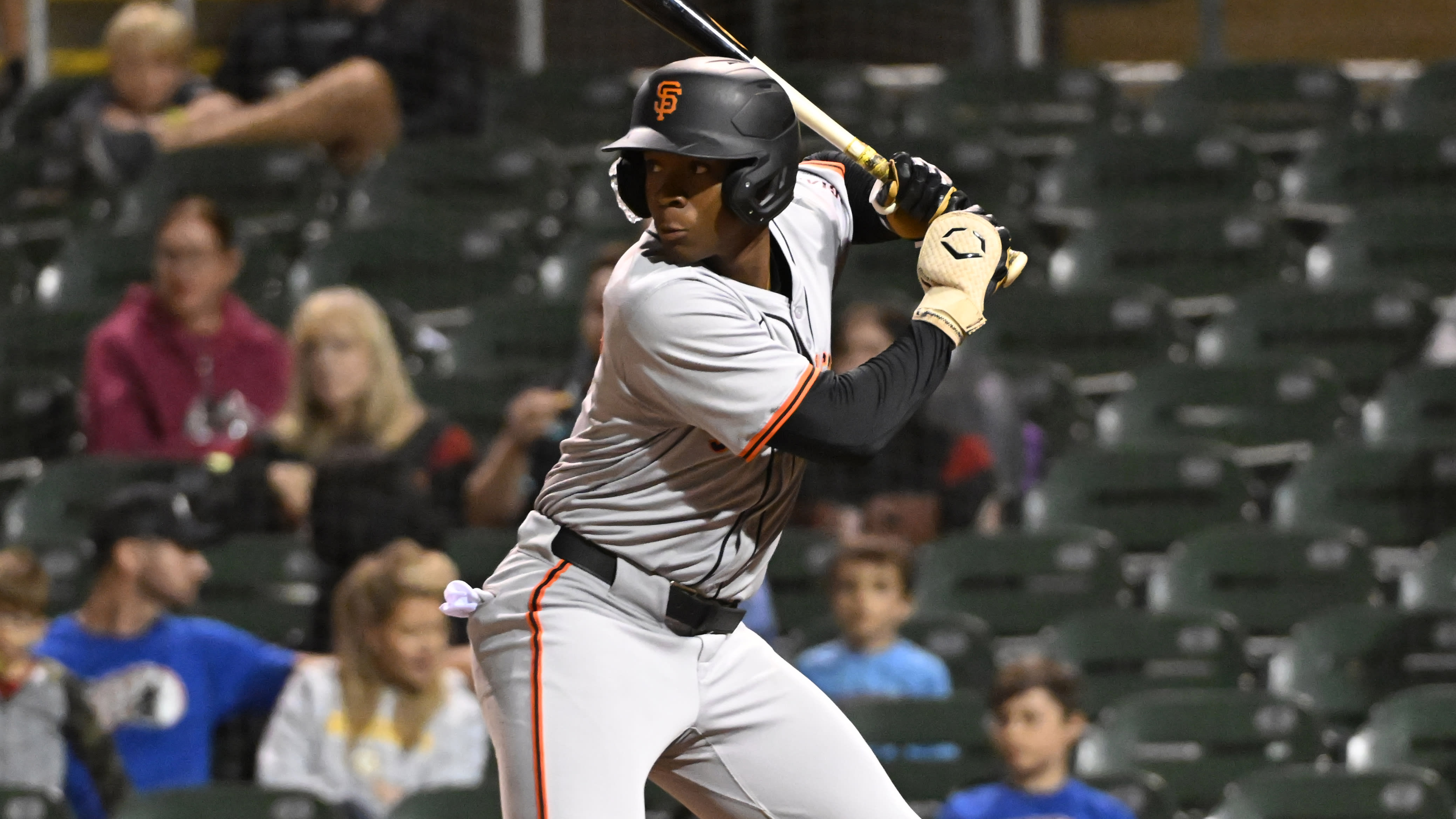 Giants prospect Bo Davidson at the plate