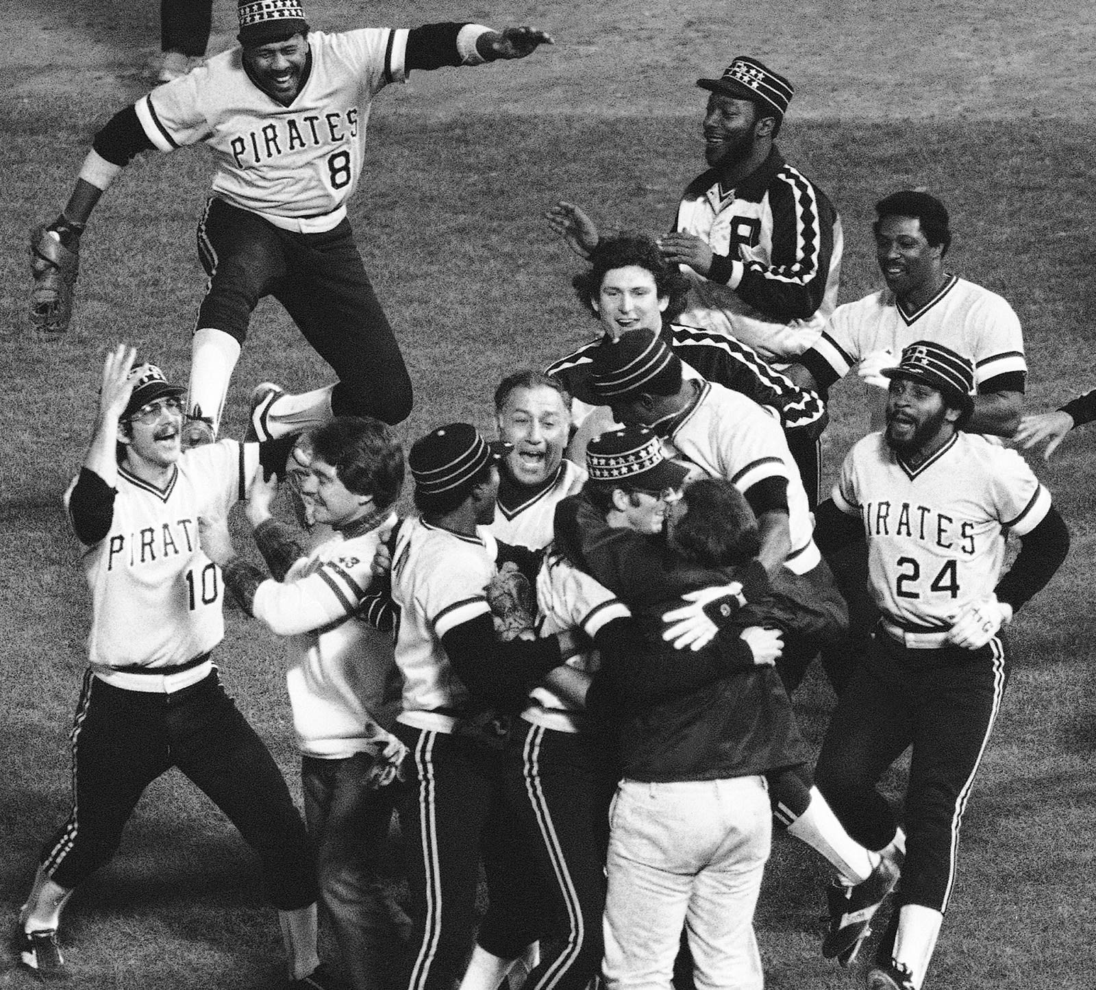 The Pirates celebrate their 1979 World Series title