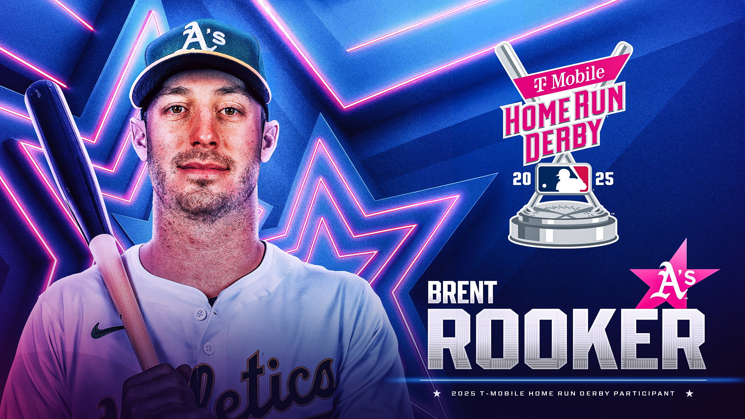 Designed image of Brent Rooker's Home Run Derby announcement