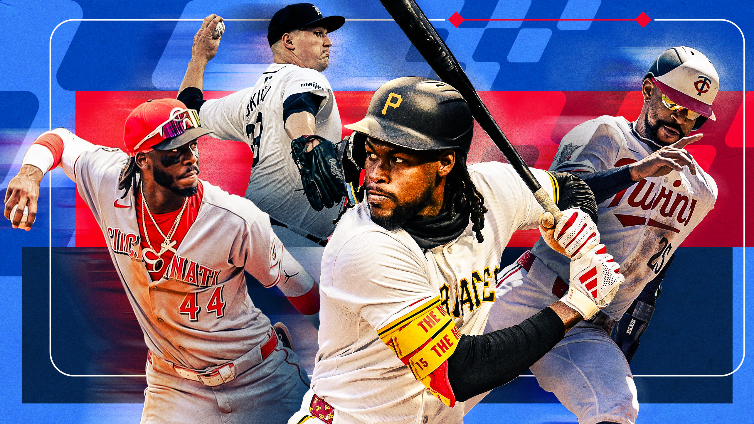 Elly De La Cruz, Tarik Skubal, Oneil Cruz and Byron Buxton