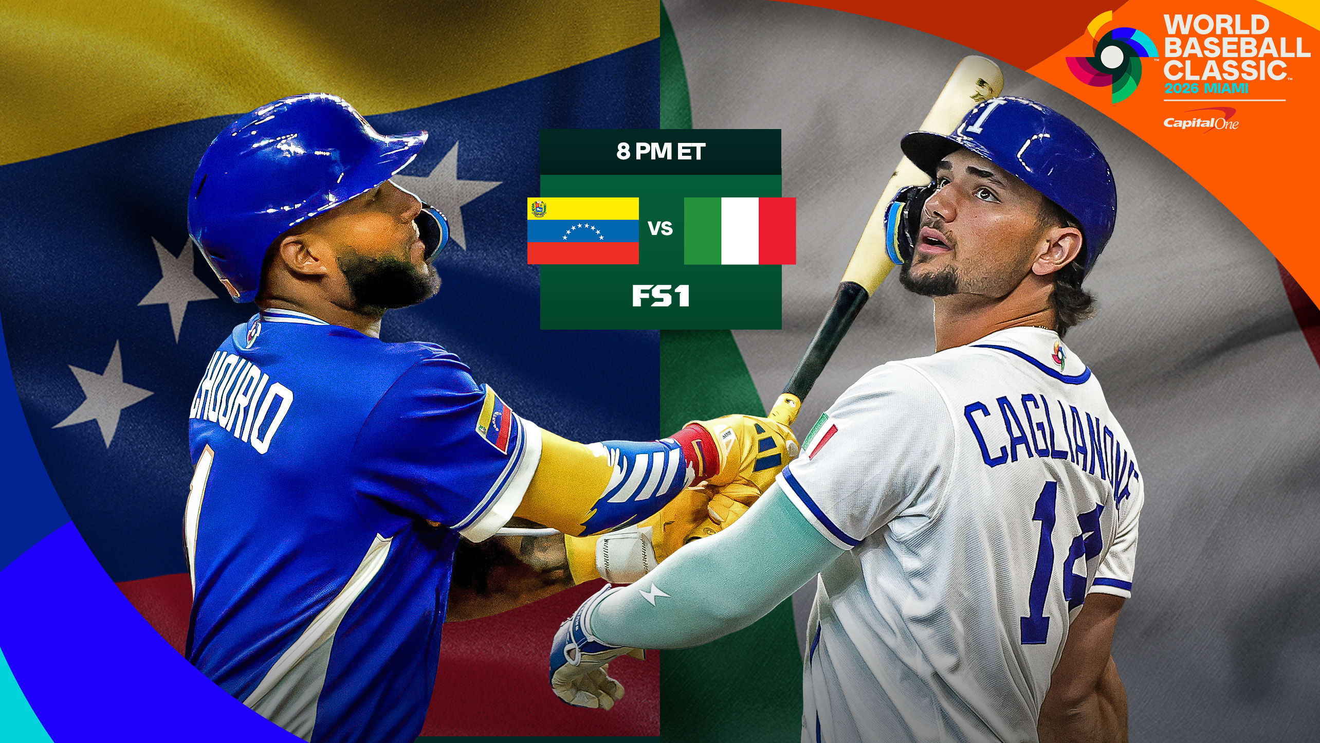 Jackson Chourio of Venezuela vs. Jac Caglianone of Italy in World Baseball Classic semifinals