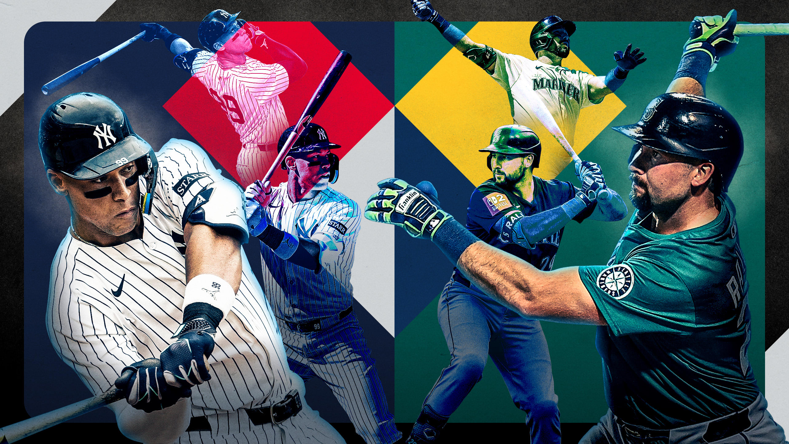 Aaron Judge and Cal Raleigh