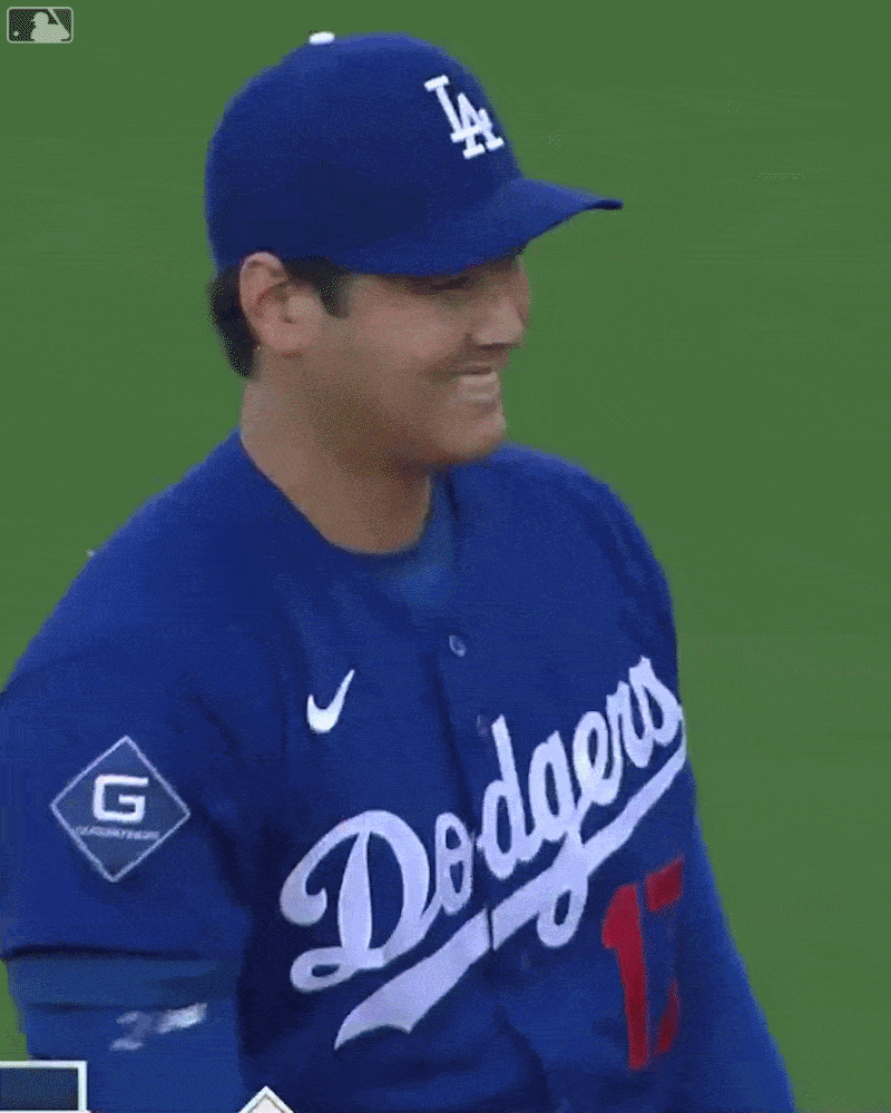 An animated GIF of Shohei Ohtani vs. Mike Trout
