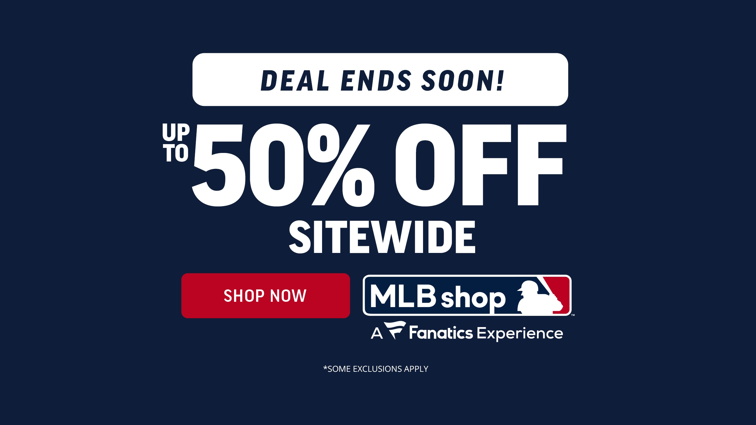 An ad for the MLB shop