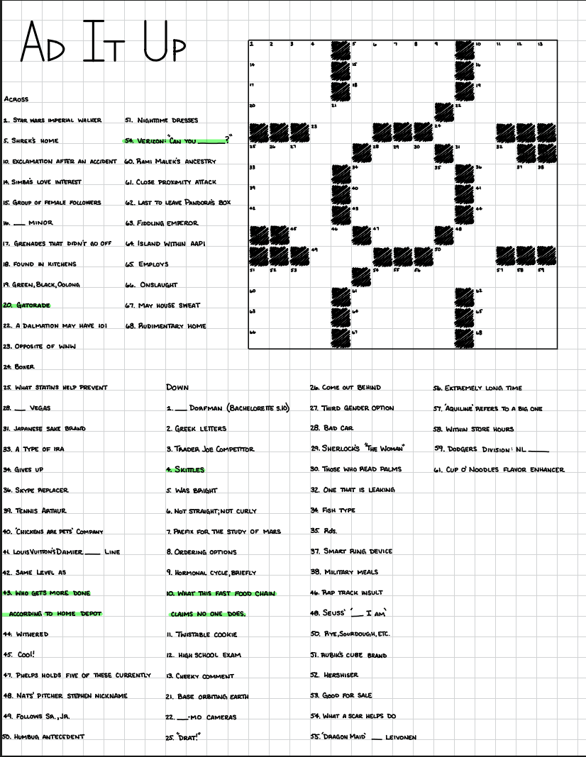 Jack Dreyer's crossword puzzle