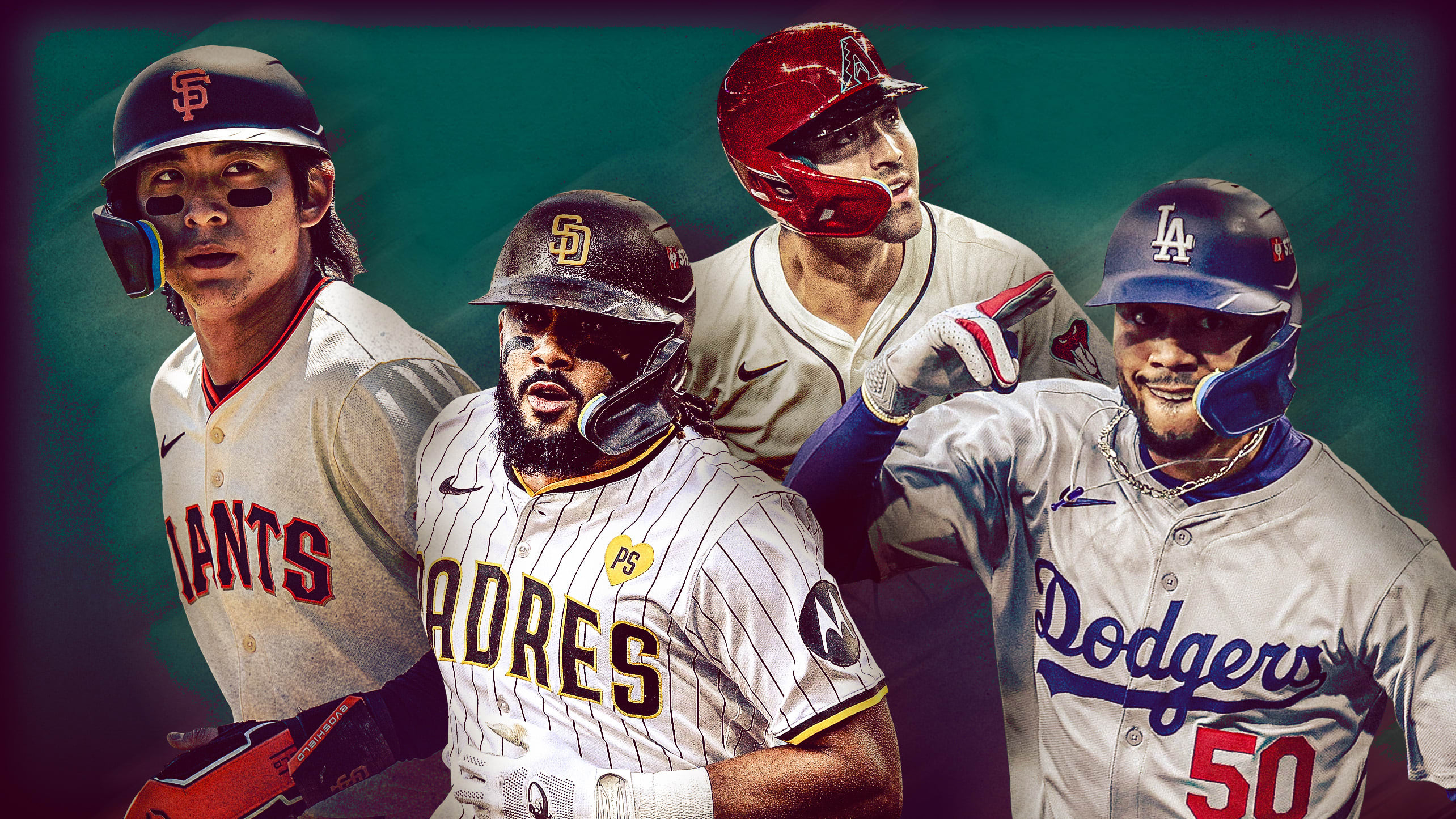 Jung Hoo Lee, Fernando Tatis Jr., Corbin Carroll and Mookie Betts