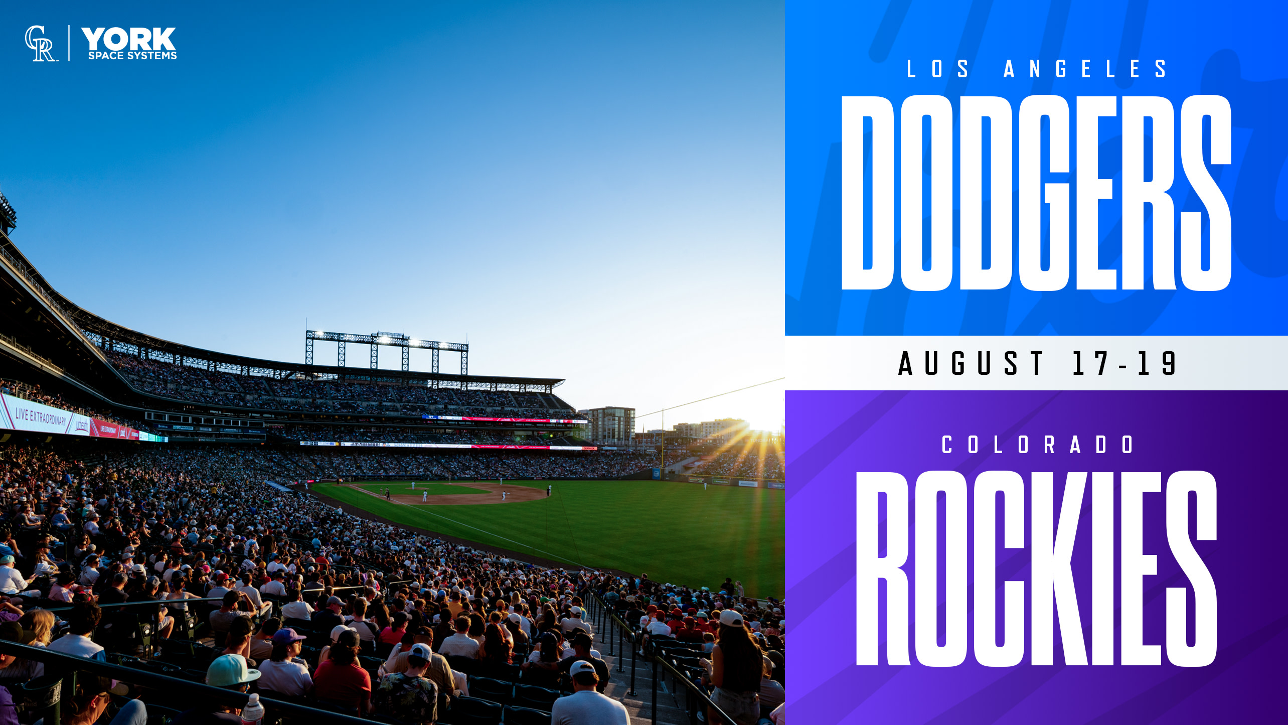 Los Angeles Dodgers vs Colorado Rockies | August 17-19