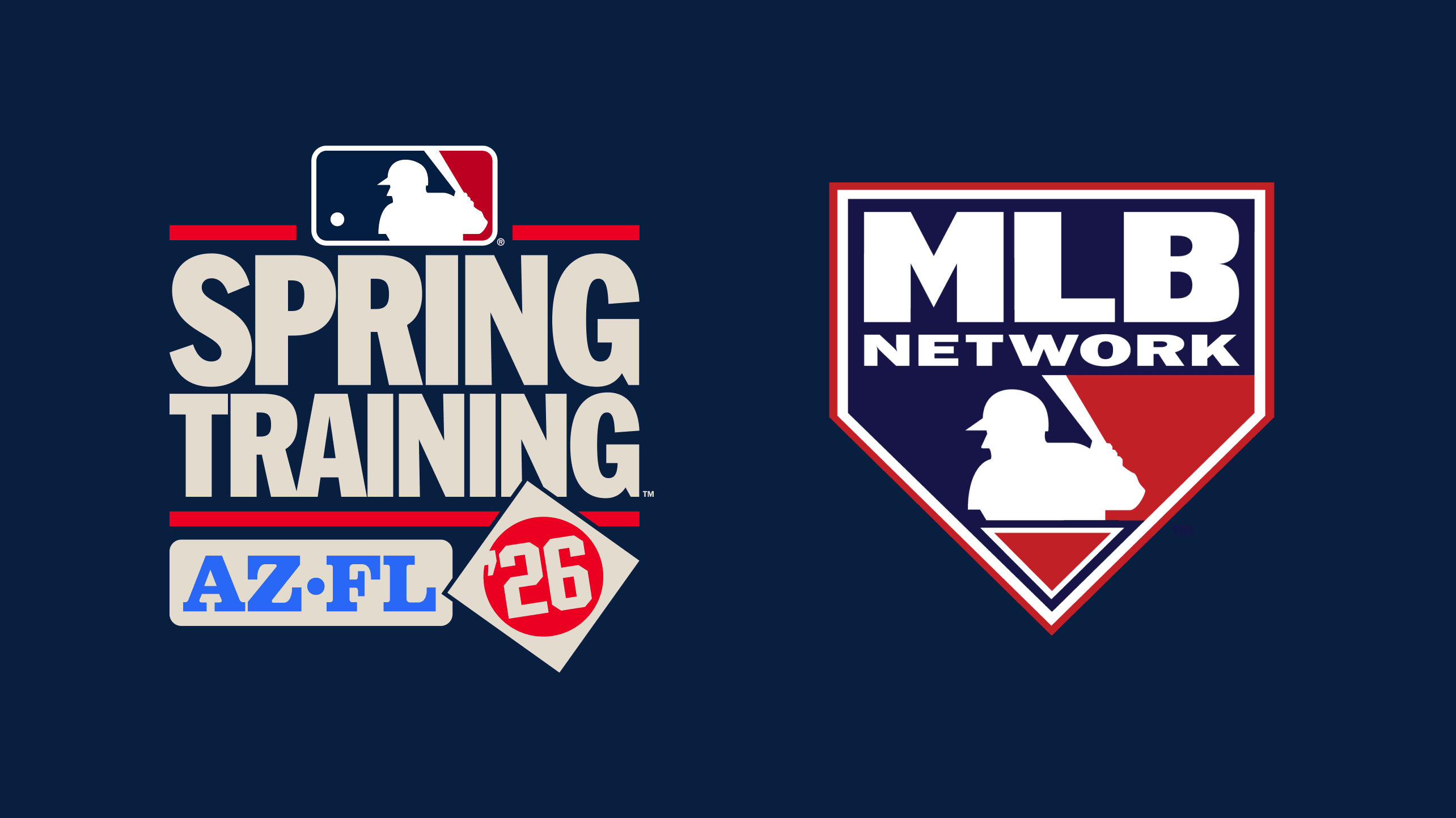Logos for Spring Training and MLB Network