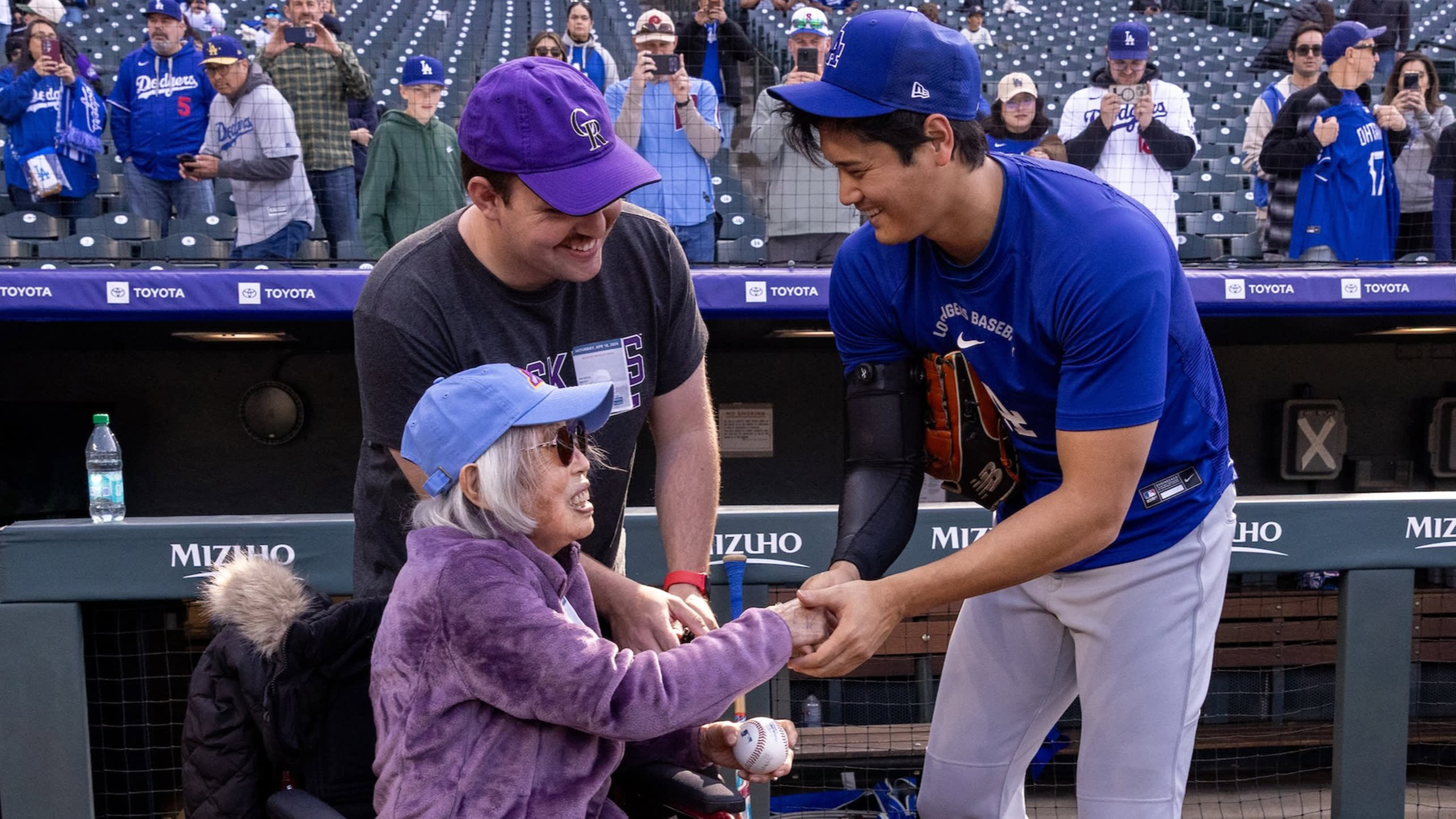 Shohei Ohtani meets 100-year-old Nagasaki survivor Momoyo Nakamoto Kelley