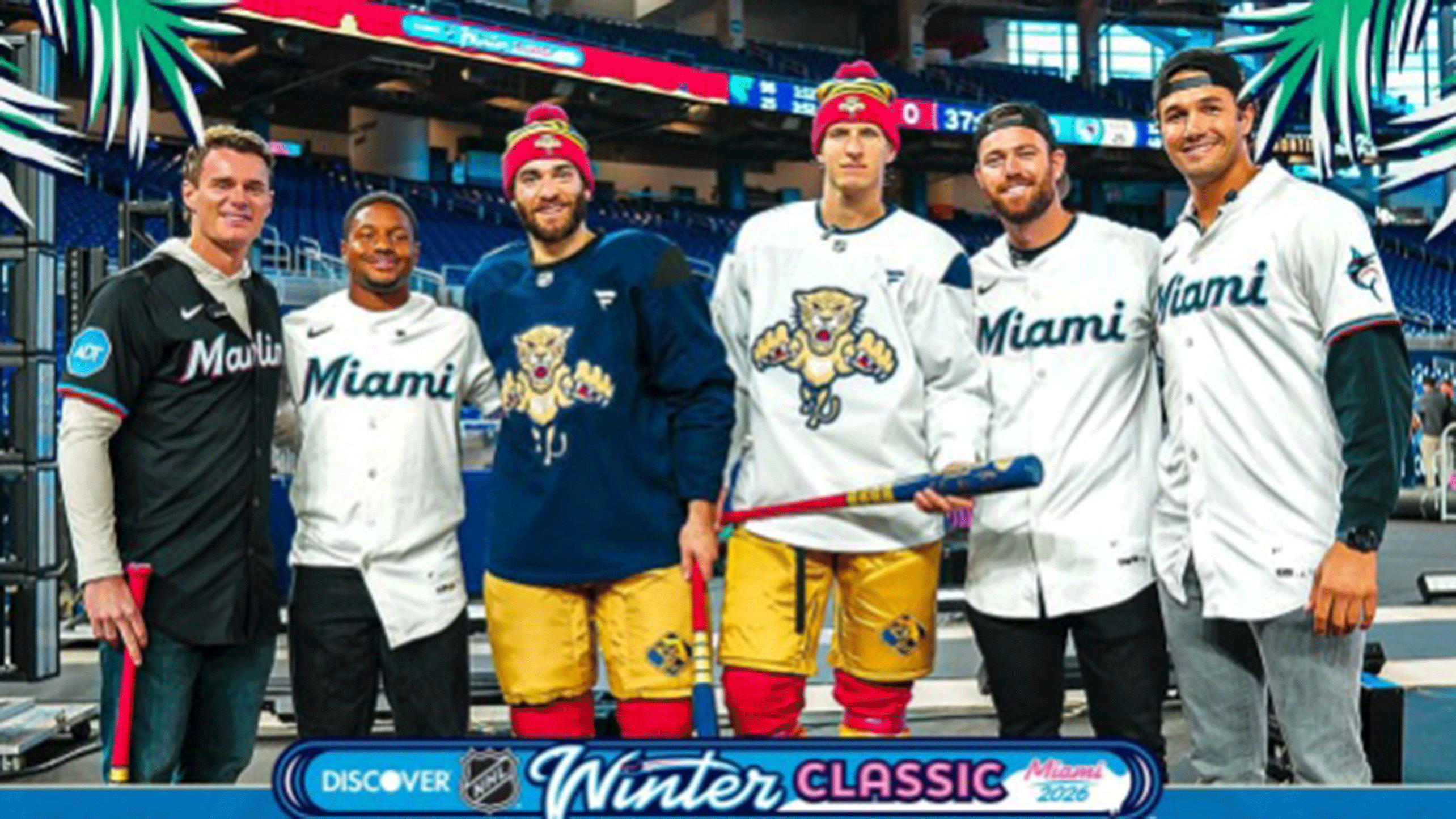 Marlins and Panthers at the NHL Winter Classic