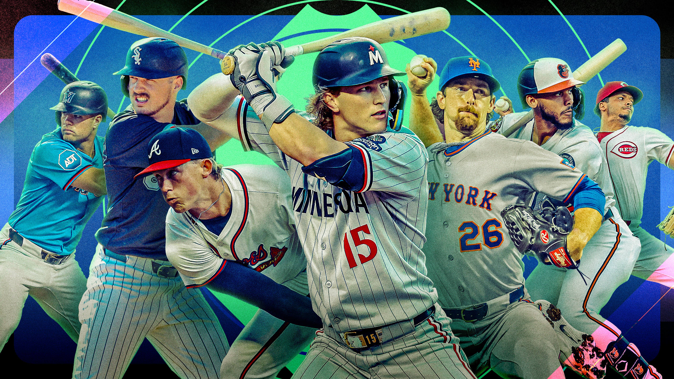 Jakob Marsee, Kyle Teel, Hurston Waldrep, Luke Keaschall, Nolan McLean, Jeremiah Jackson and Chase Burns