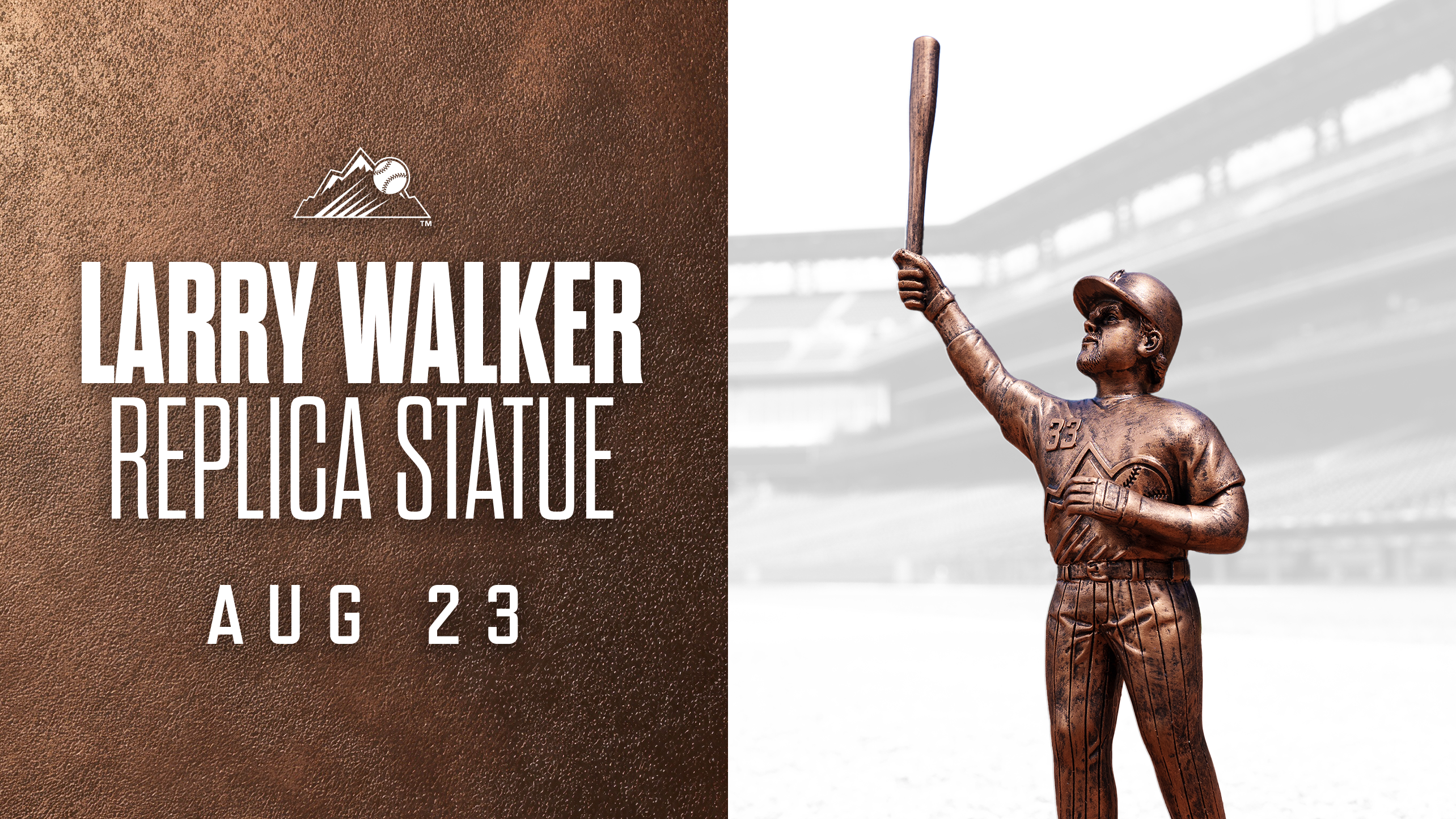 Larry Walker Replica Statue - First 15,000 Fans | Aug 23
