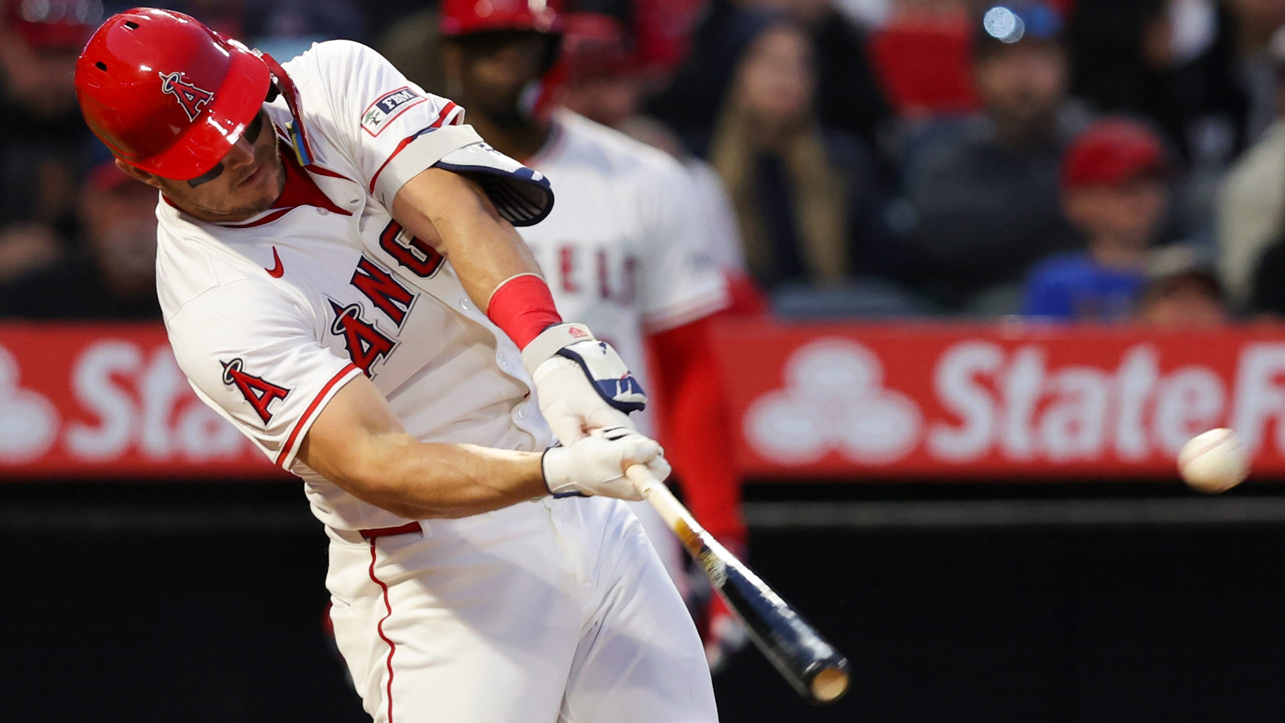 Mike Trout connects for a home run