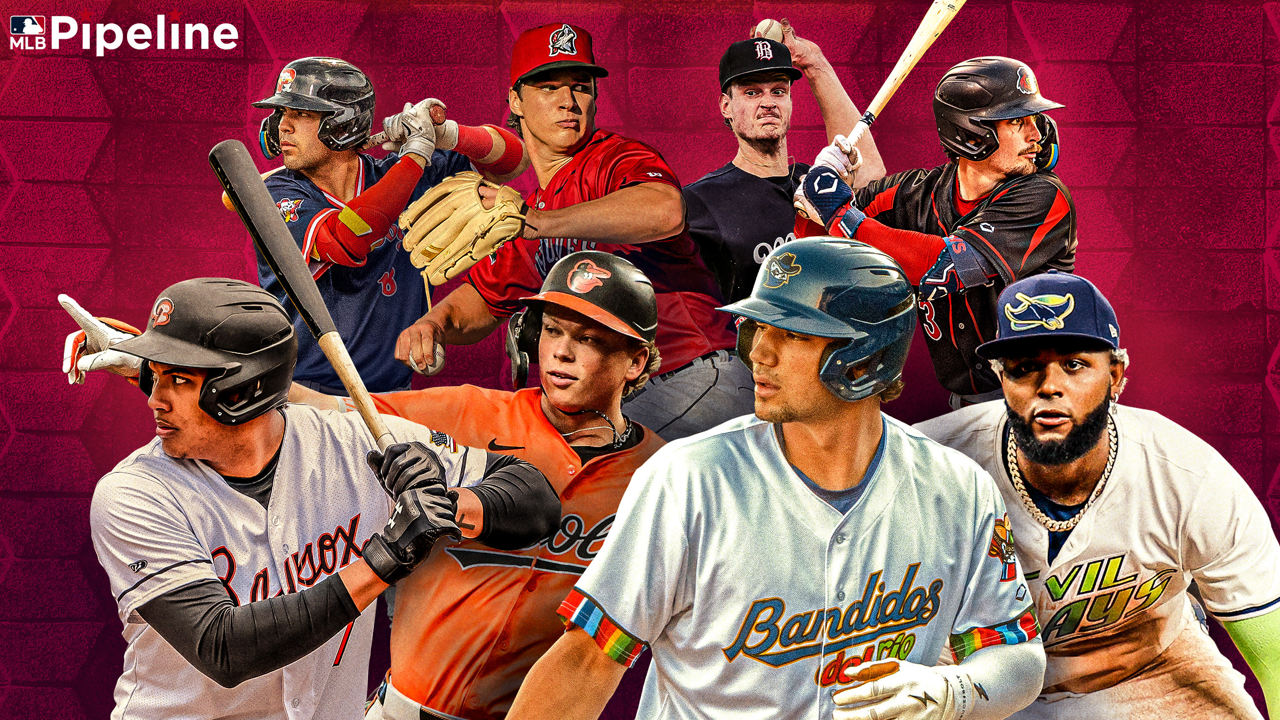 A photo collage of eight top prospects