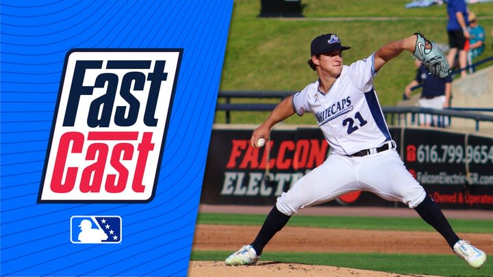 Jackson Jobe next to the FastCast logo