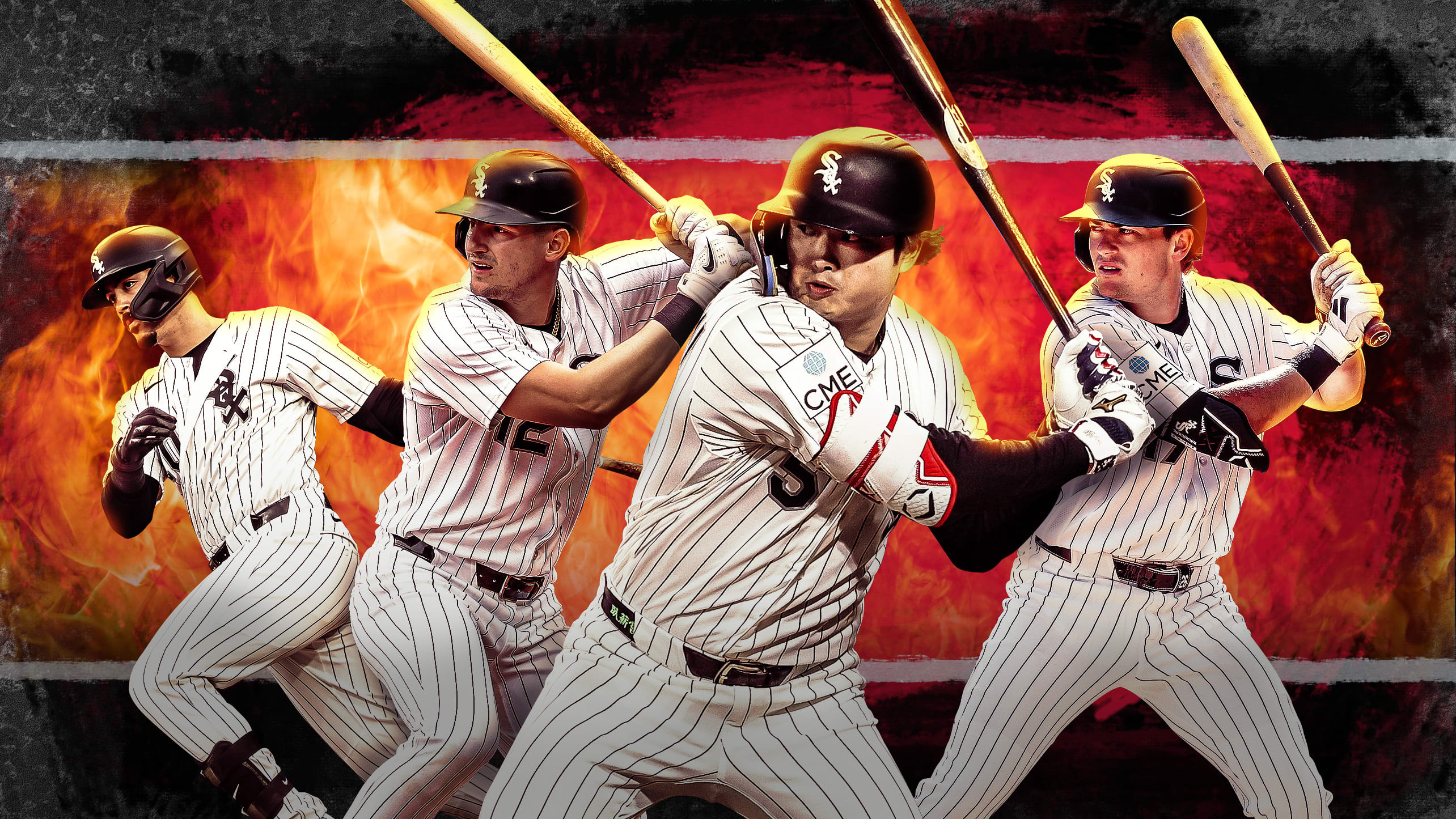 Miguel Vargas, Colson Montgomery, Munetaka Murakami and Sam Antonacci