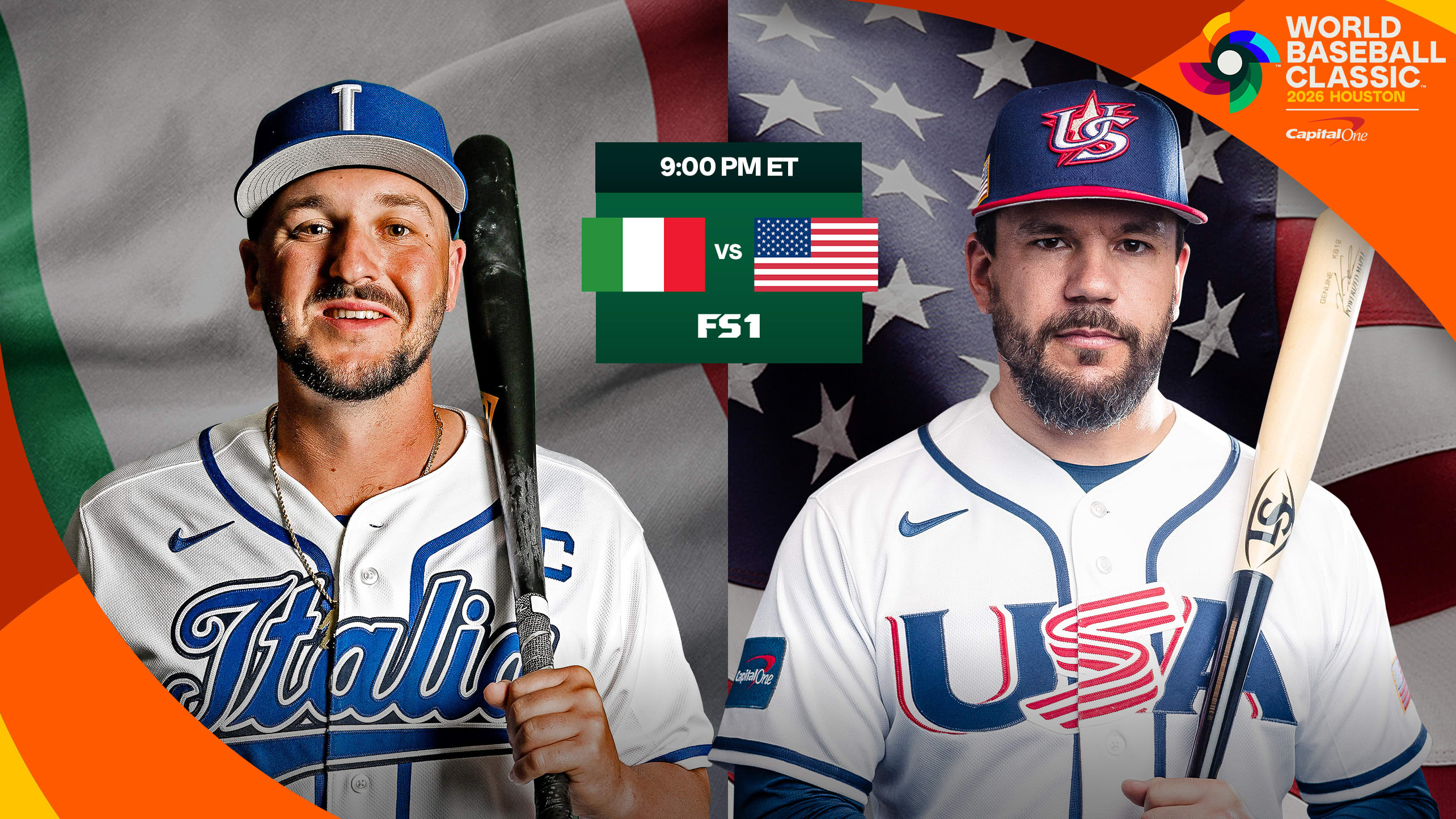 Team Italy vs. Team USA, tonight at 9 ET on FS1
