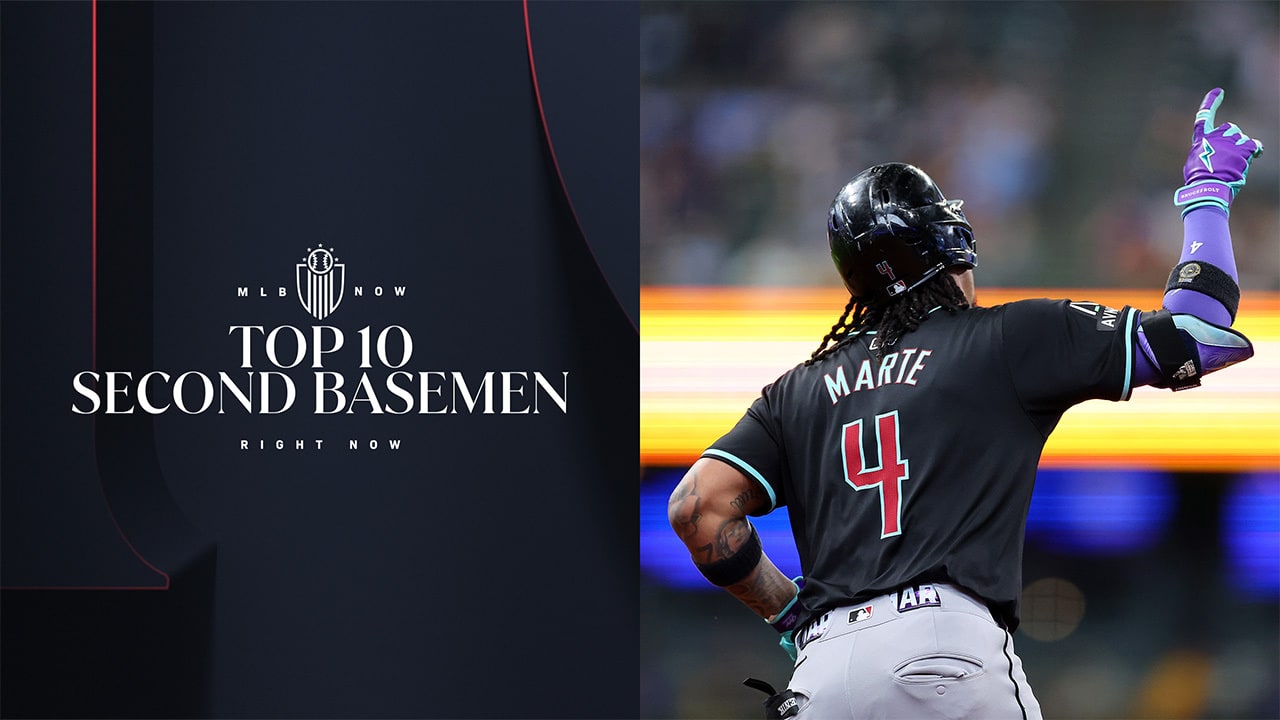 Ketel Marte next to a graphic with the words Top 10 Second Basemen