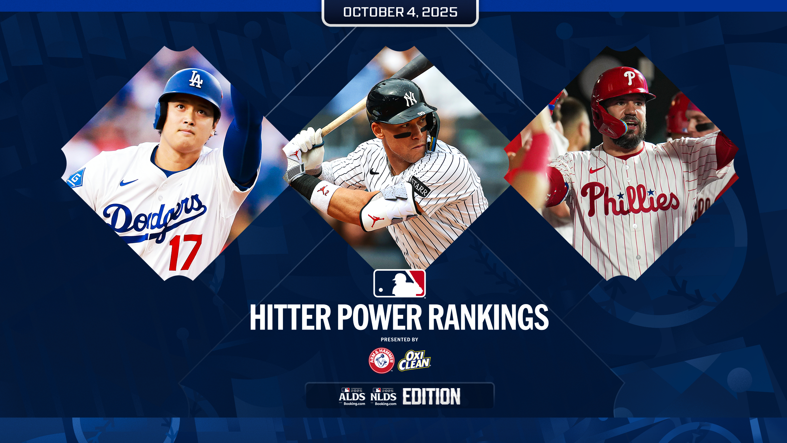 Shohei Ohtani, Aaron Judge and Kyle Schwarber