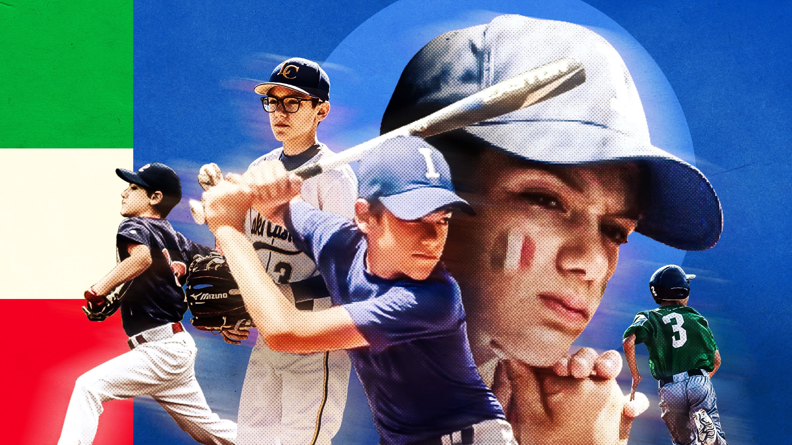 A montage of photos of 13-year-old Italian player Mathieu Silva