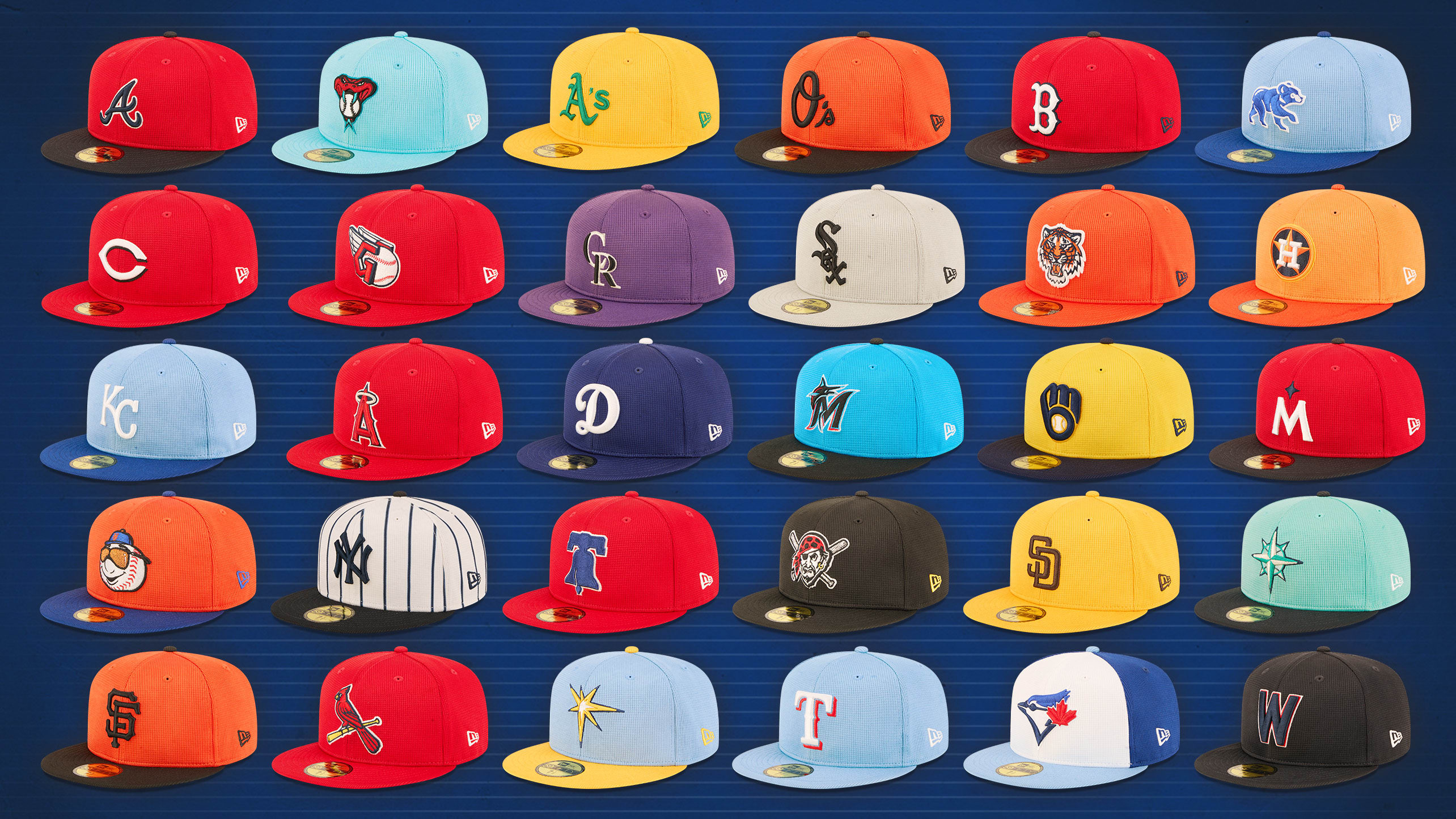 2025 Spring Training hats for all 30 teams