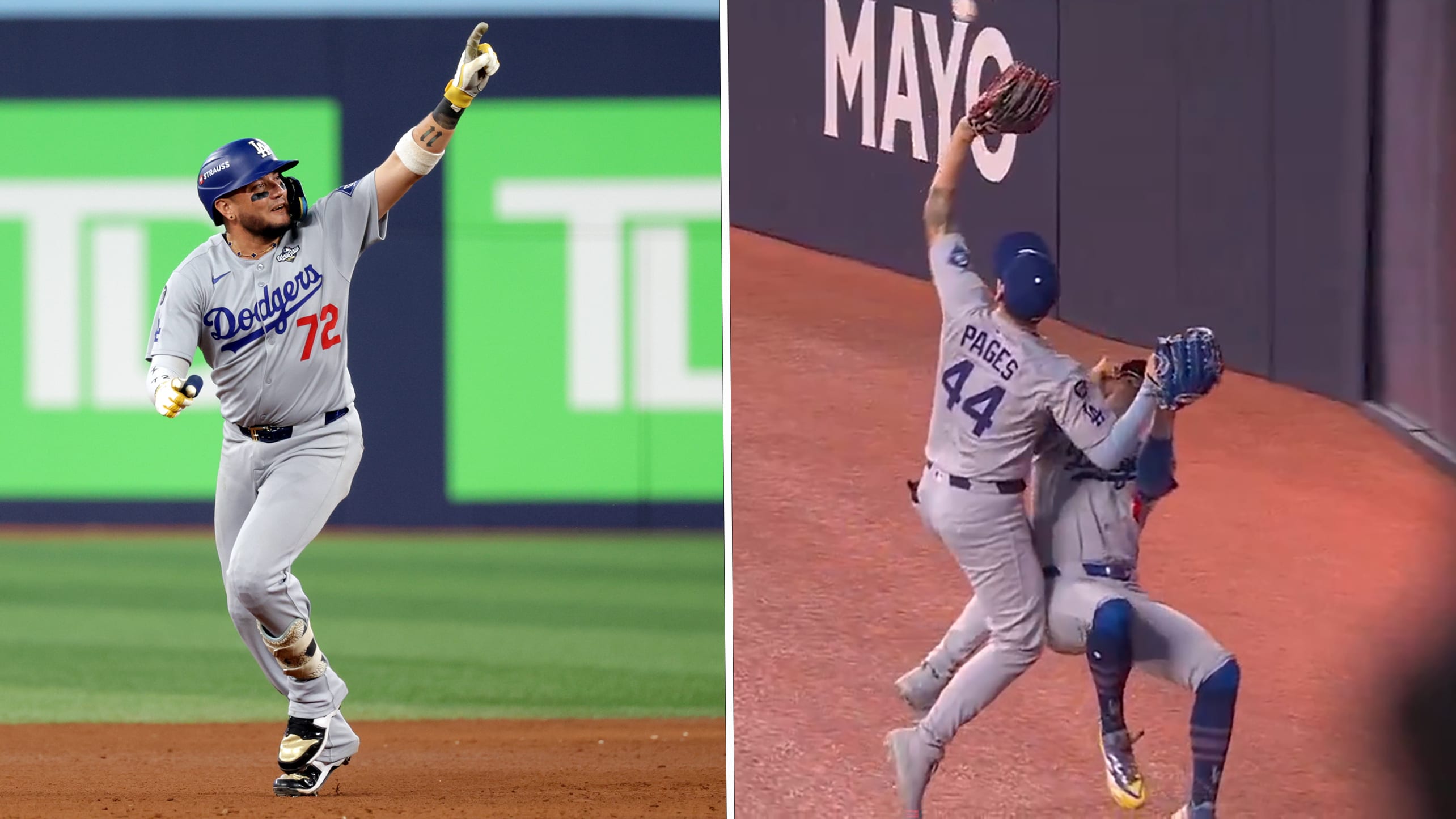 Miguel Rojas, Andy Pages and Kiké Hernández