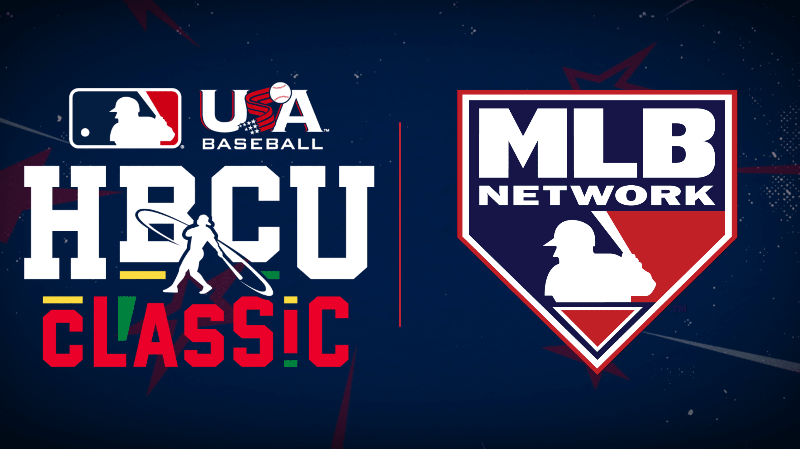 Logos for the HBCU Classic and MLB Network