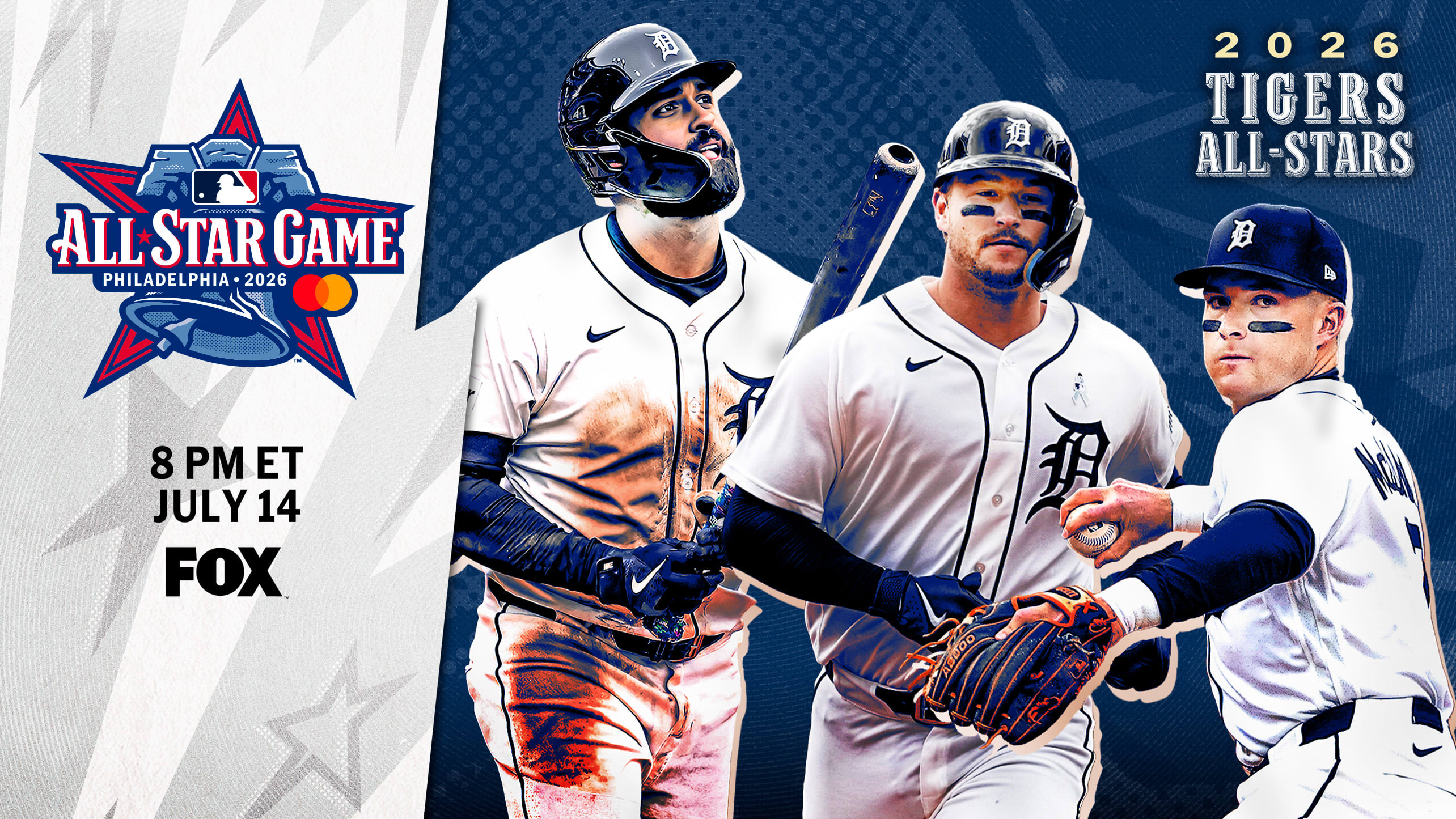 Dillon Dingler, Kevin McGonigle and Riley Greene All-Star graphic