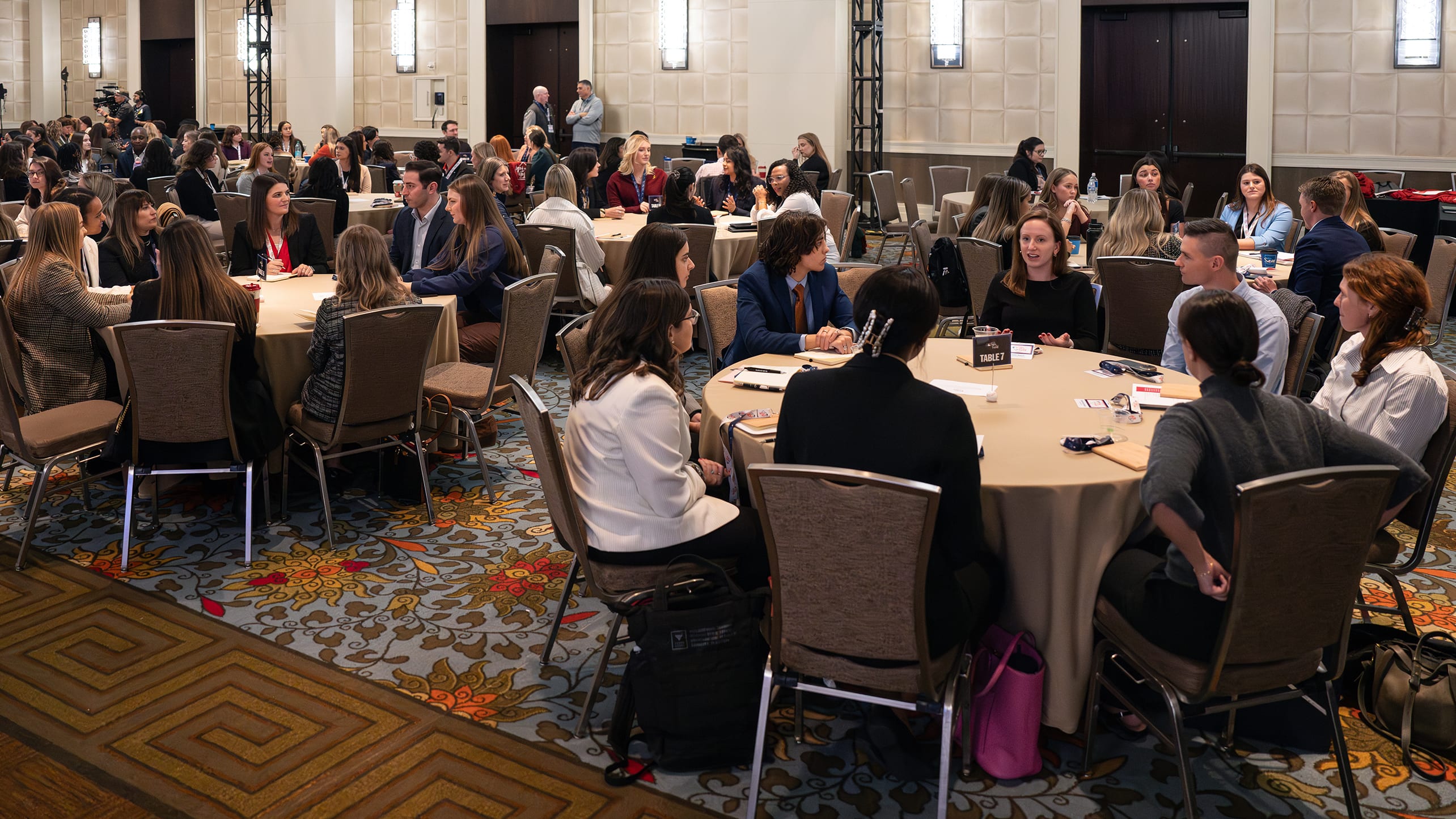 Women break out into groups at MLB's Take the Field program