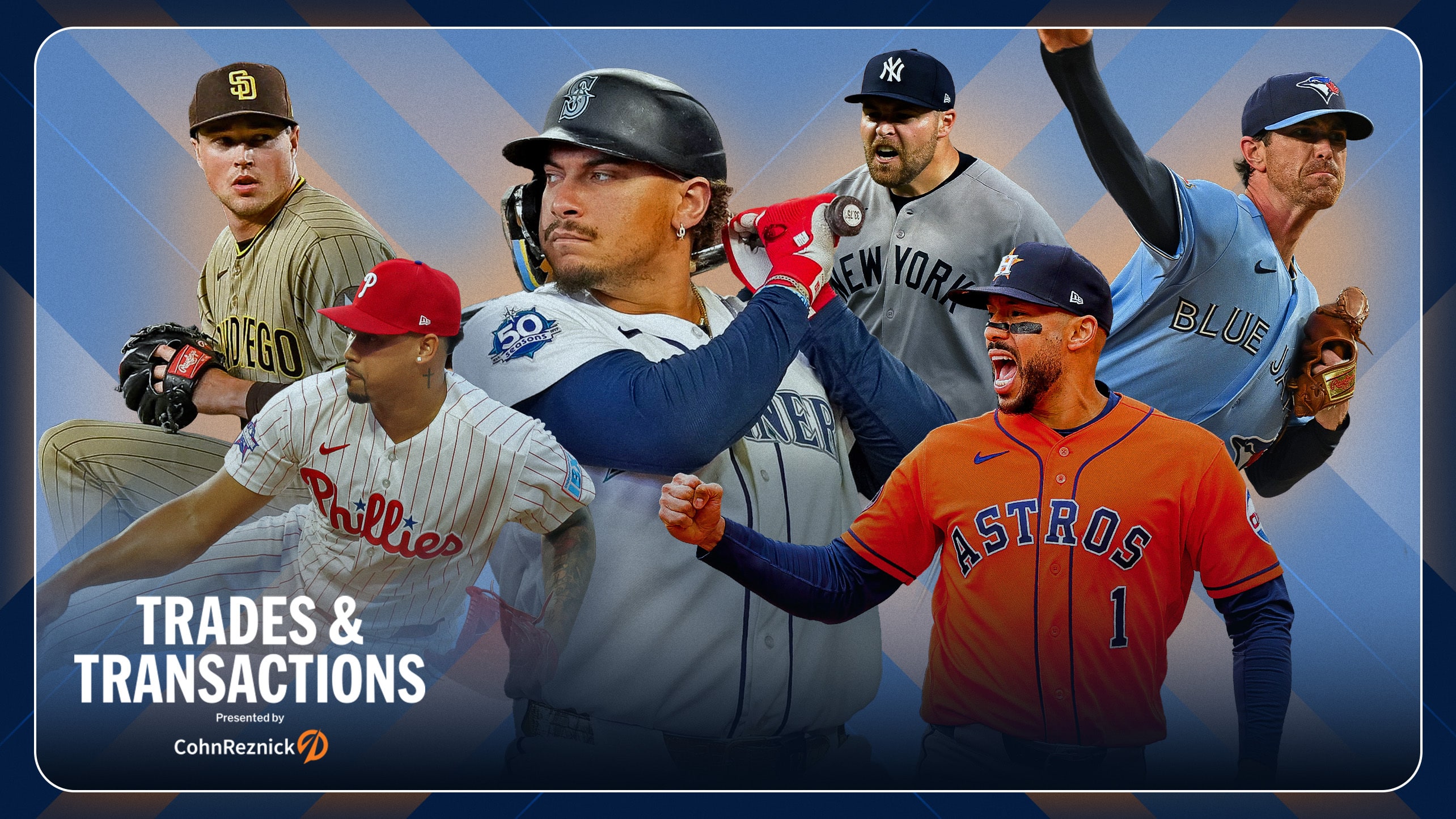 Mason Miller, Jhoan Duran, Josh Naylor, David Bednar, Carlos Correa and Shane Bieber