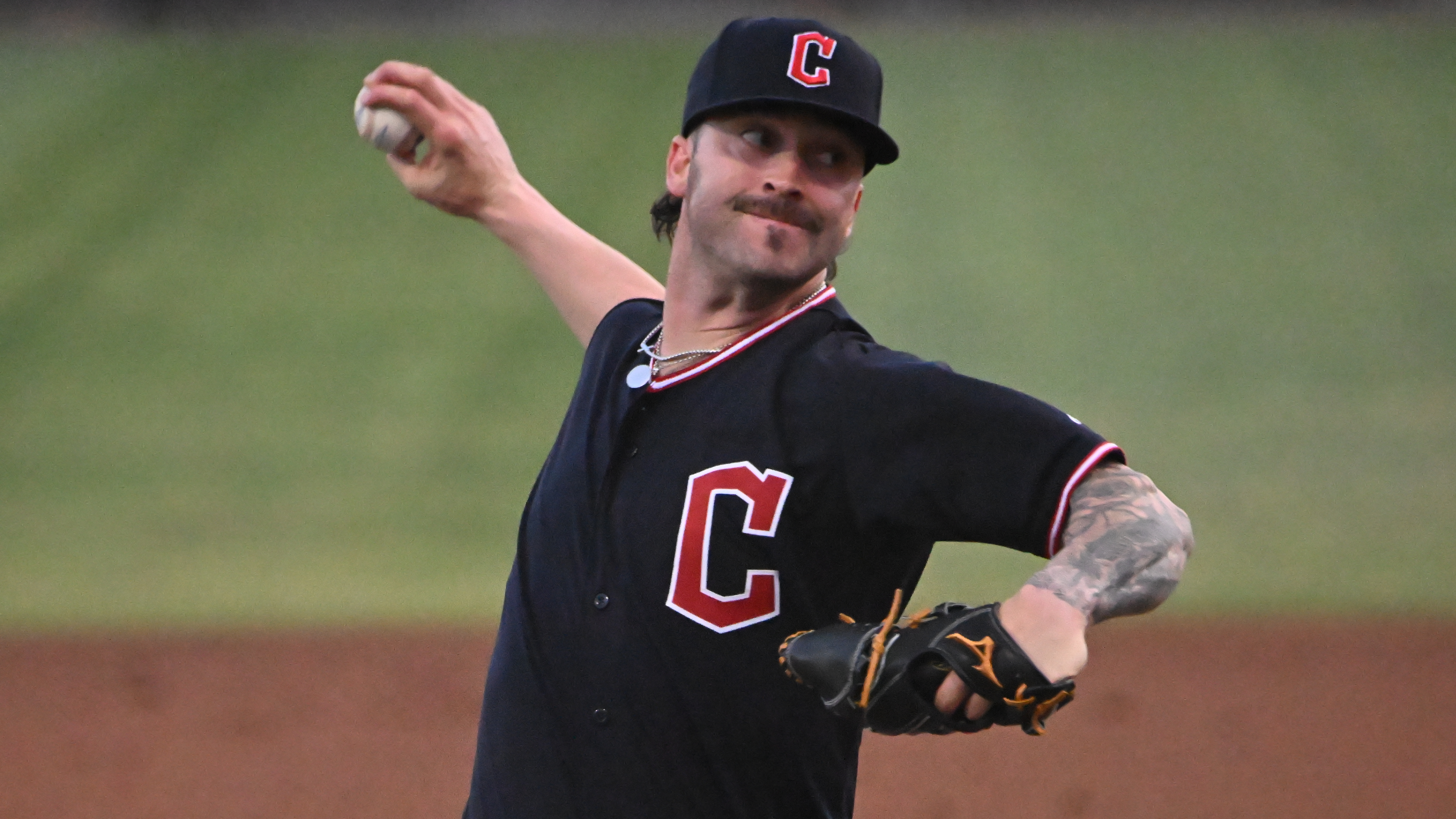 Tyler Naquin pitching