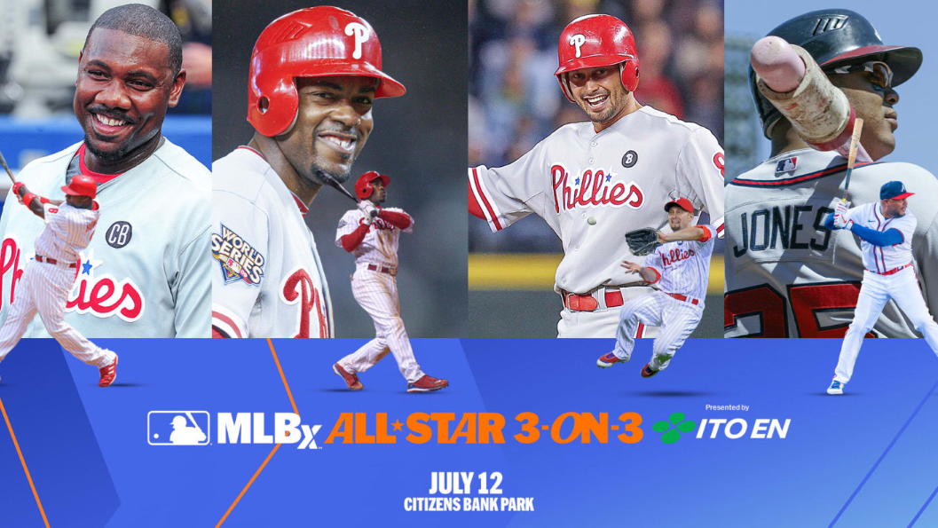 Ryan Howard, Jimmy Rollins, Shane Victorino and Andruw Jones
