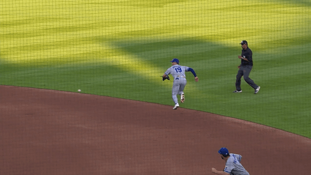 An animated GIF of Michael Massey making a diving stop
