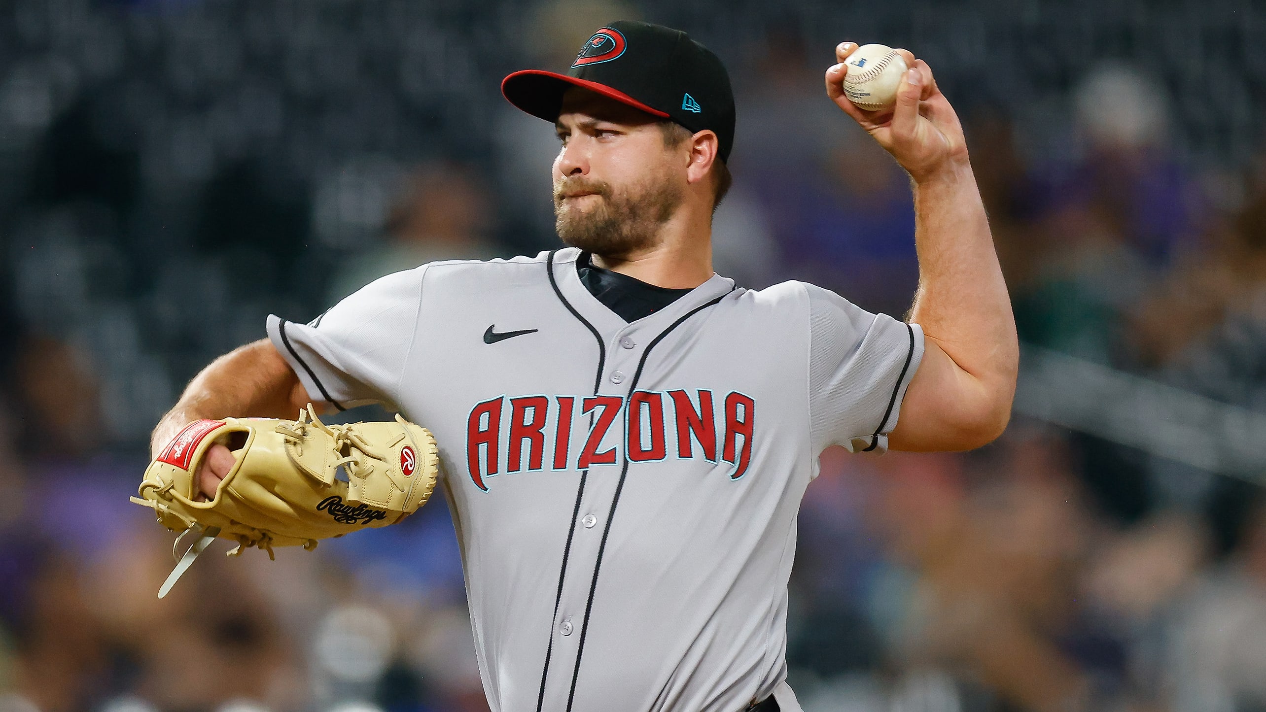 Jalen Beeks pitches for the D-backs