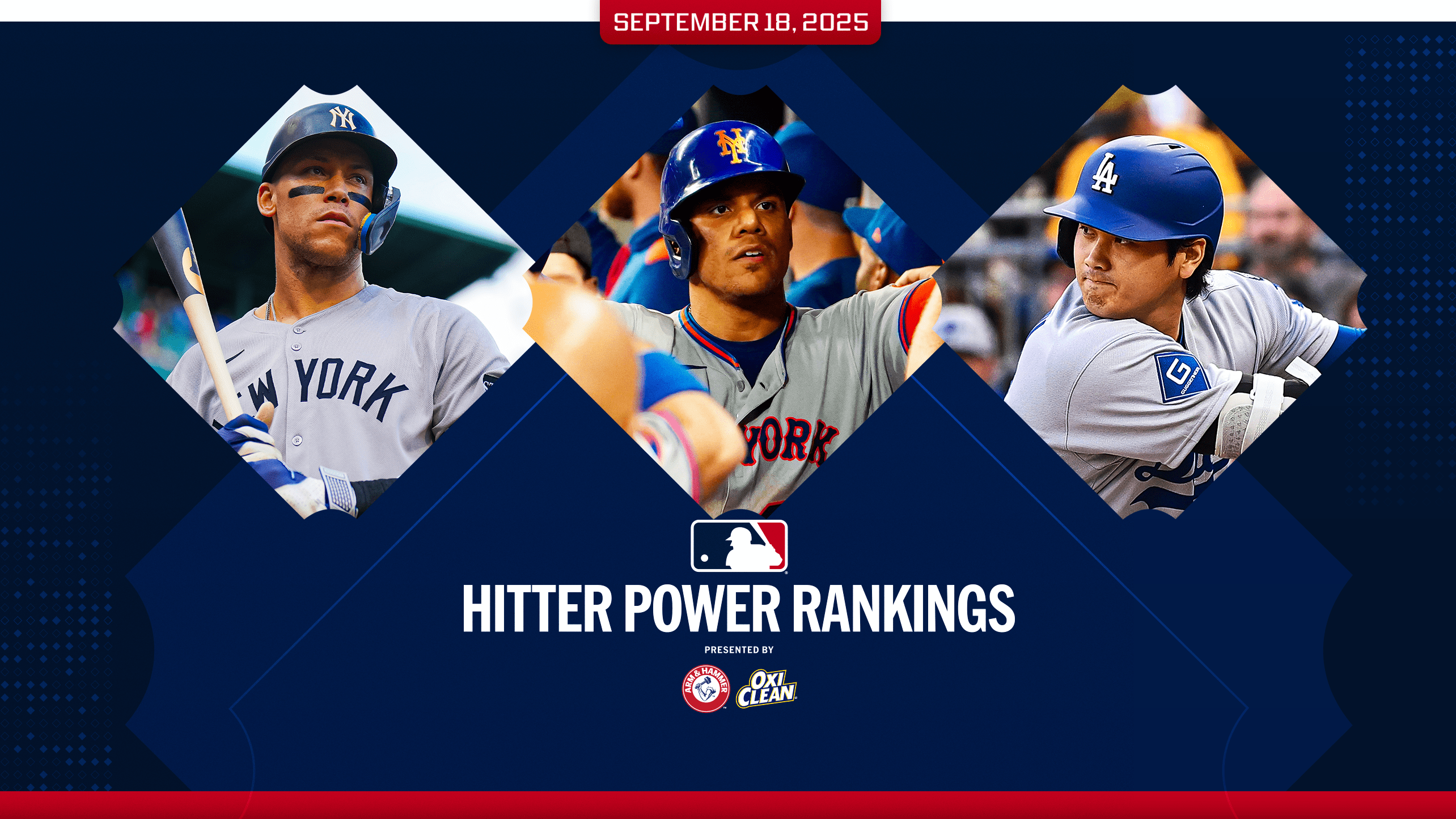 Aaron Judge, Juan Soto and Shohei Ohtani