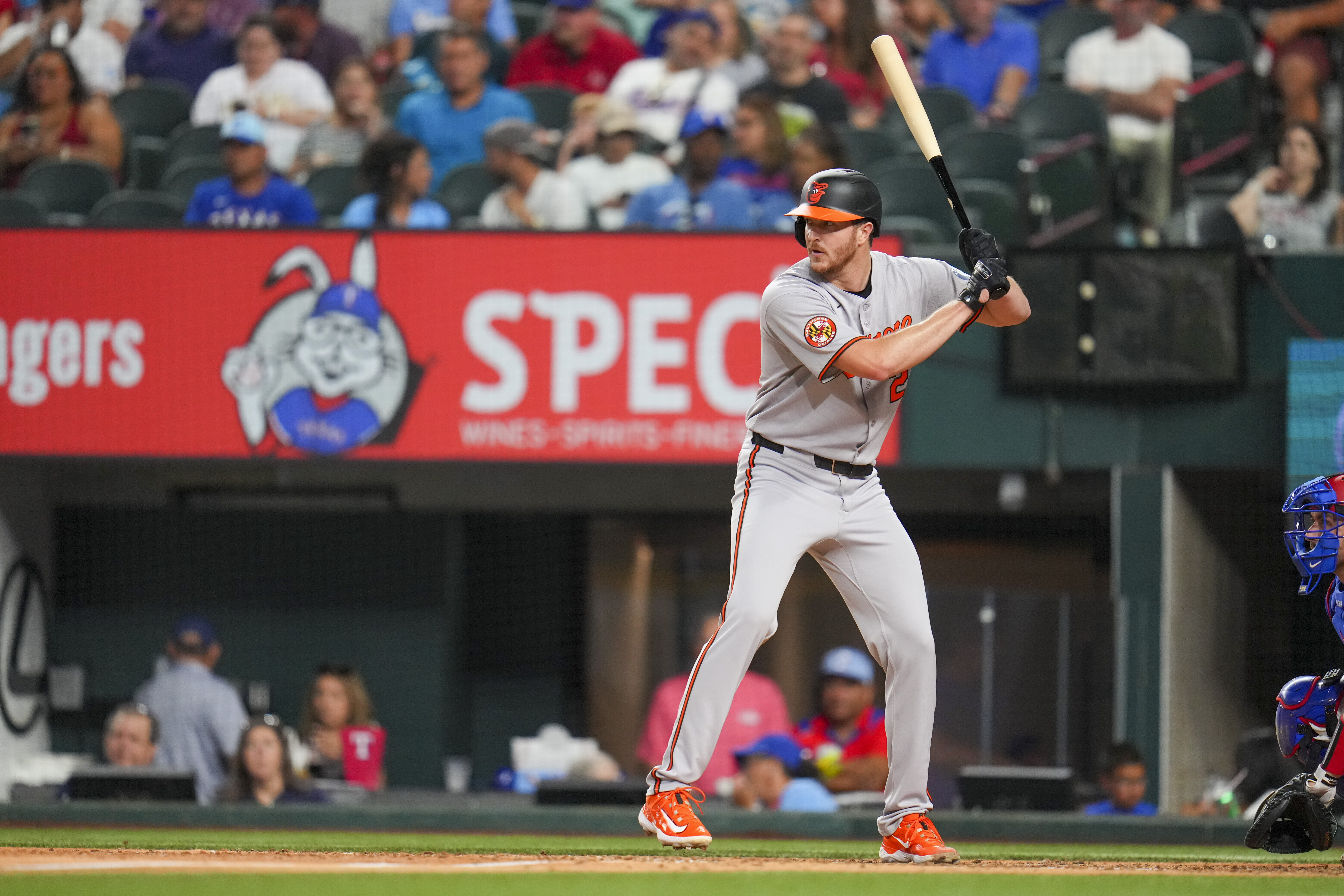 Orioles pitcher Trevor Rogers batting