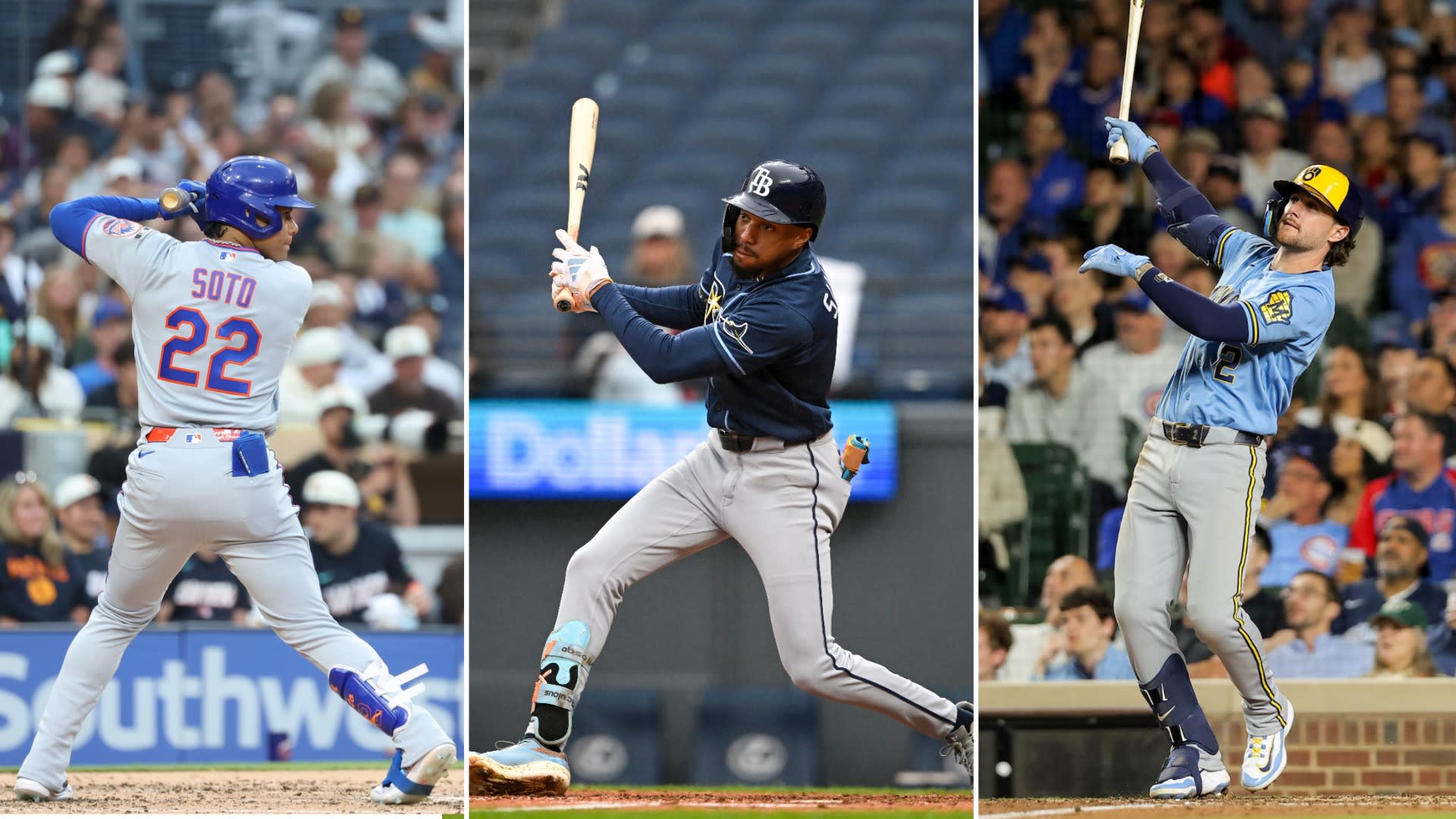Juan Soto, Chandler Simpson and Brice Turang
