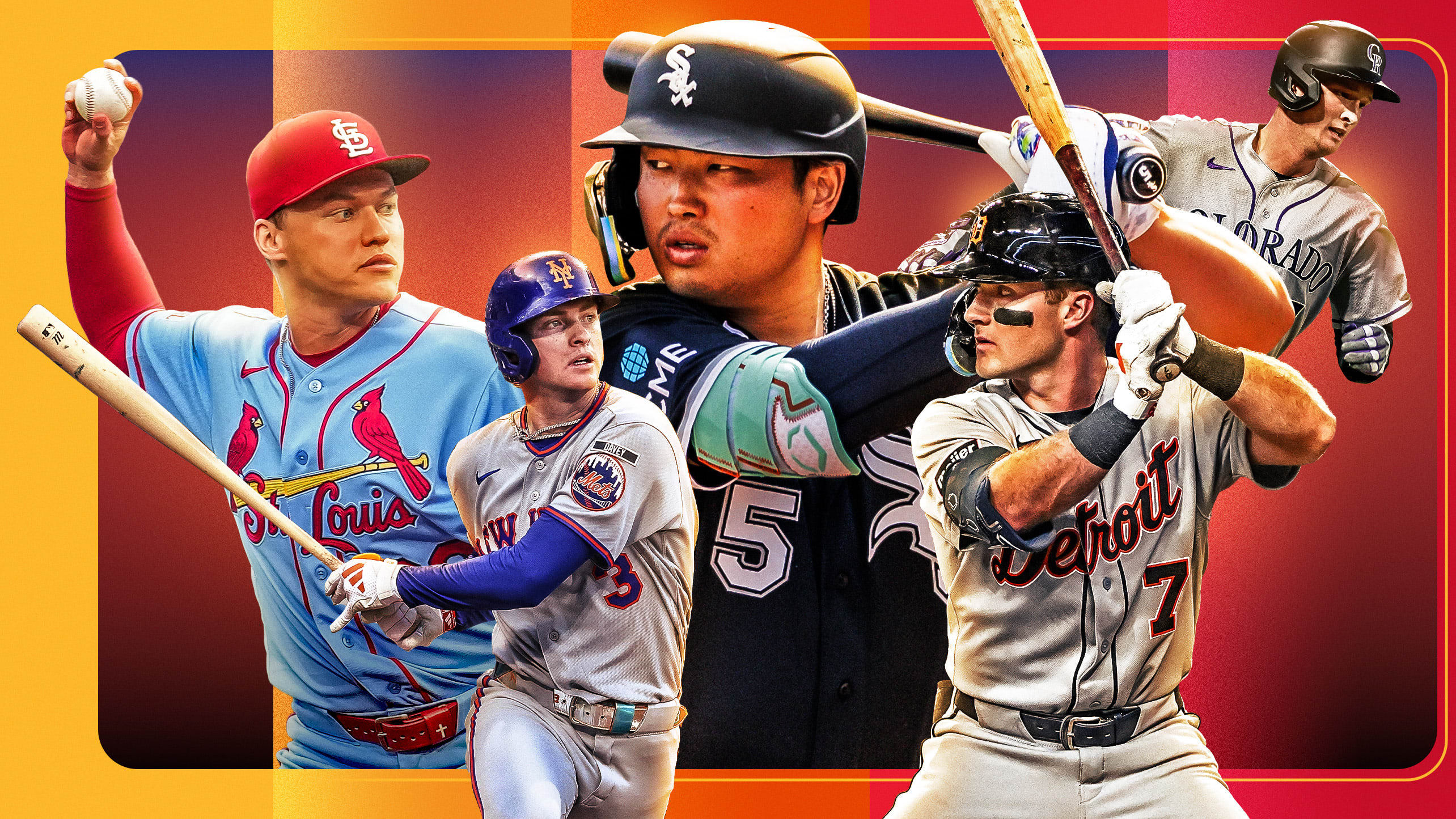 A graphic with 5 rookies who debuted, and shined, in 2026