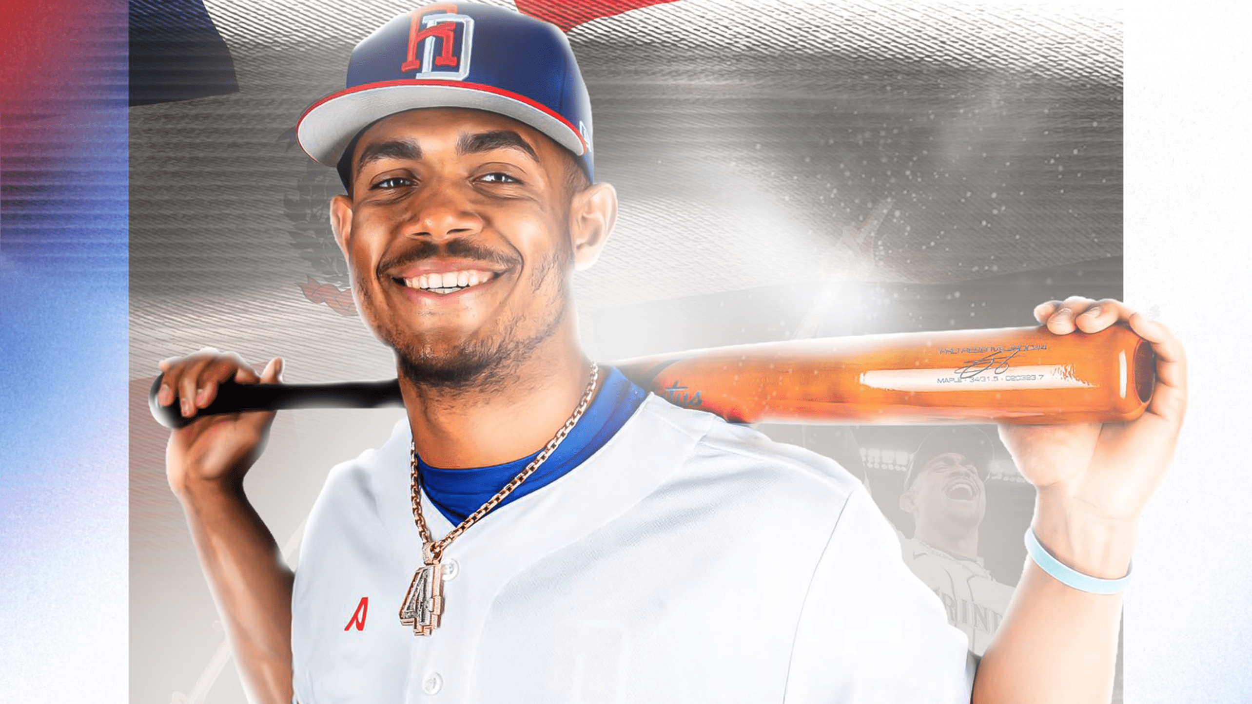 Julio Rodríguez in a Dominican Republic uniform