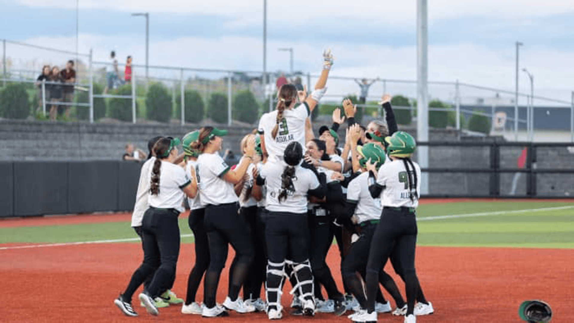 The Talons celebrate a walk-off victory