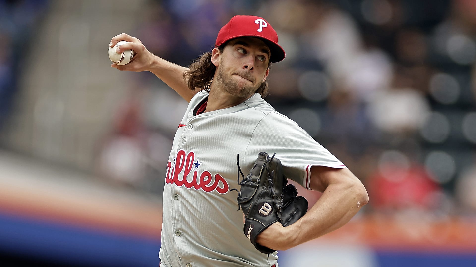 Aaron Nola delivers a pitch