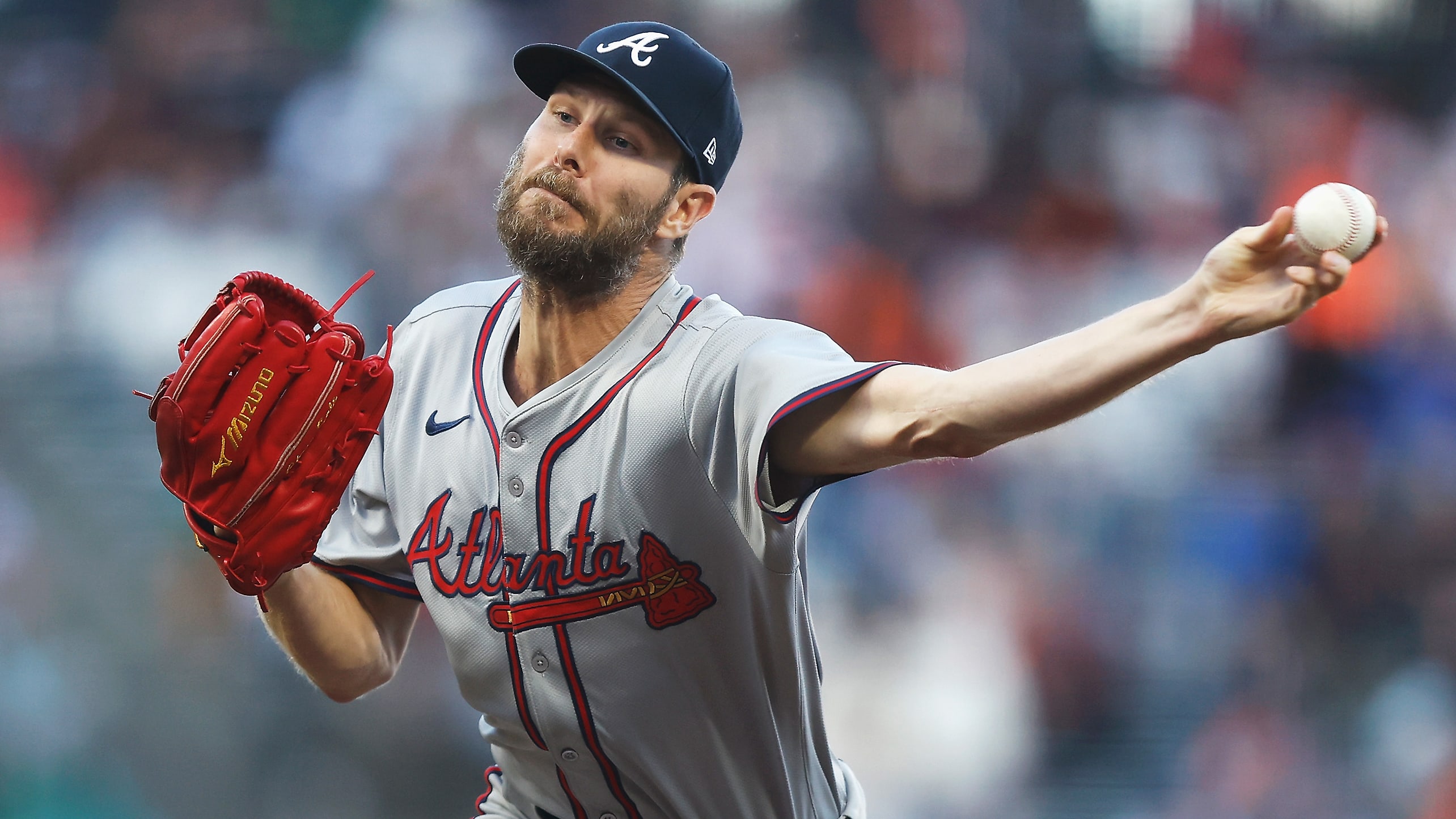 Chris Sale delivers a pitch