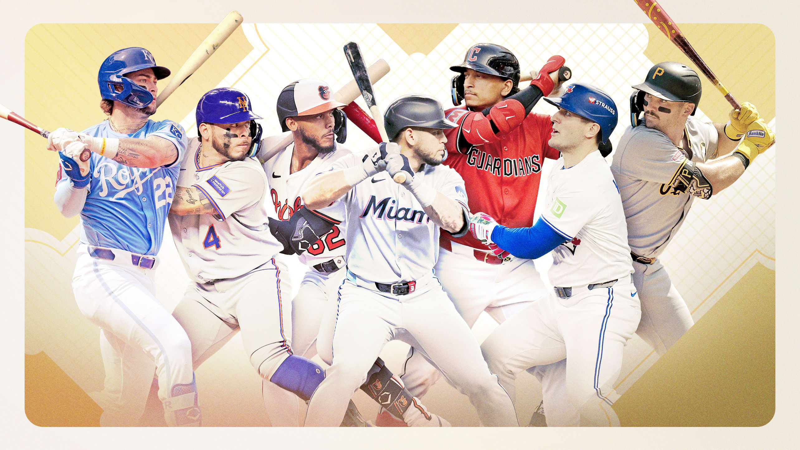 Images of seven hitters expected to break out this season