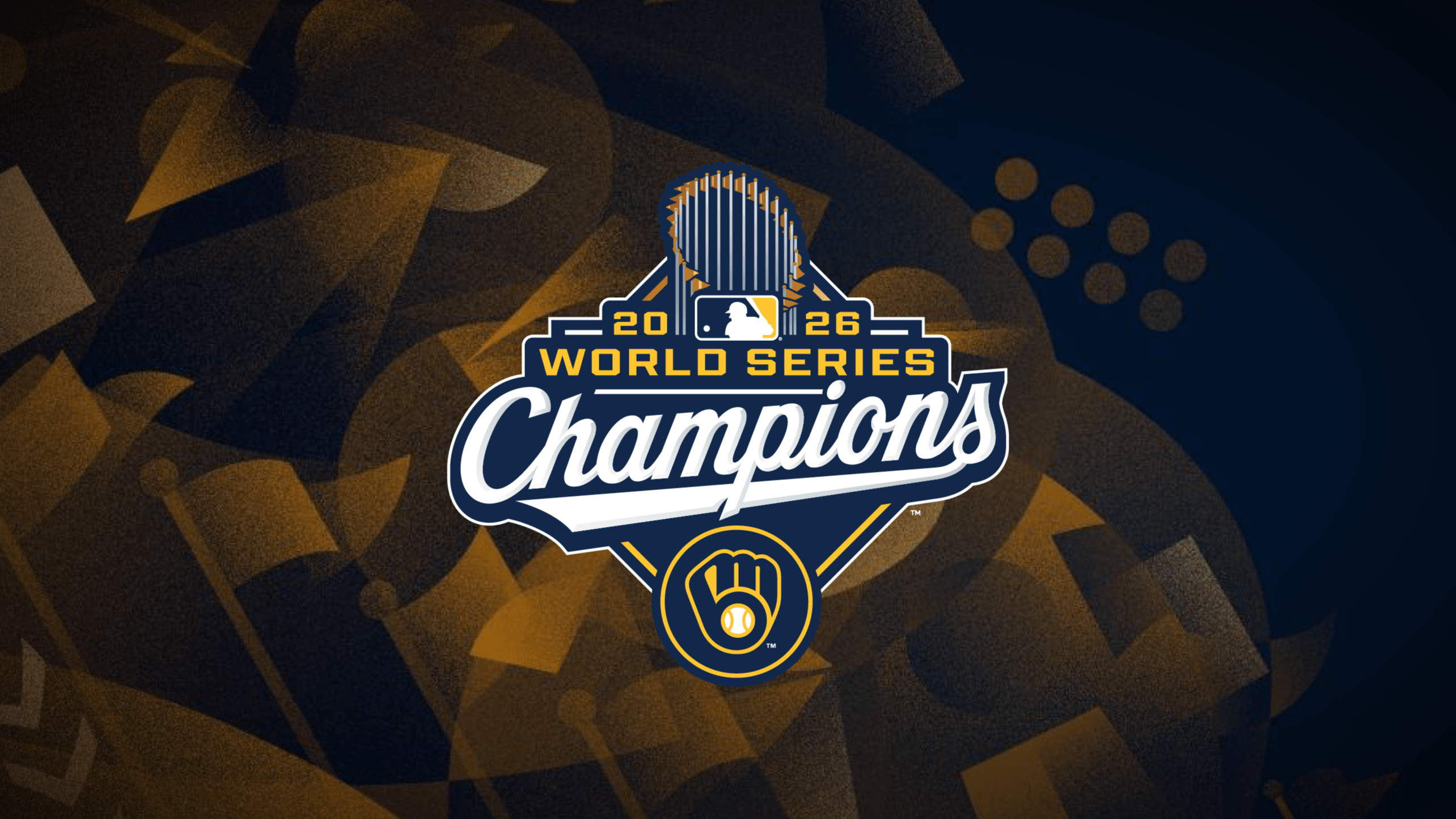 A Brewers World Series champions logo