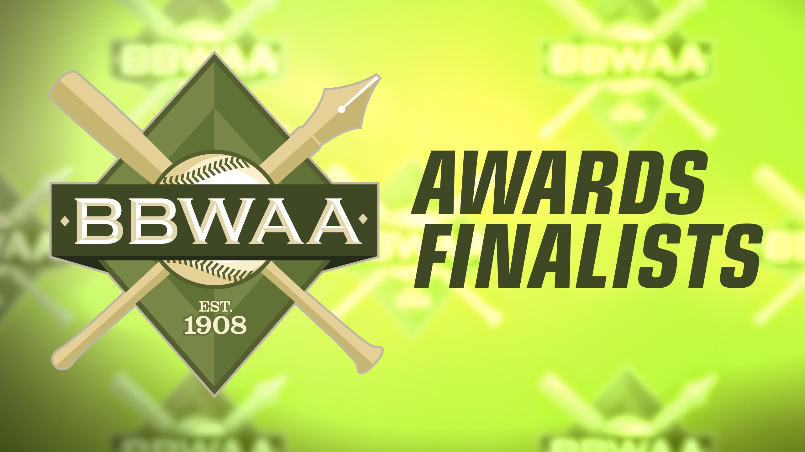 The BBWAA logo with the words Awards Finalists