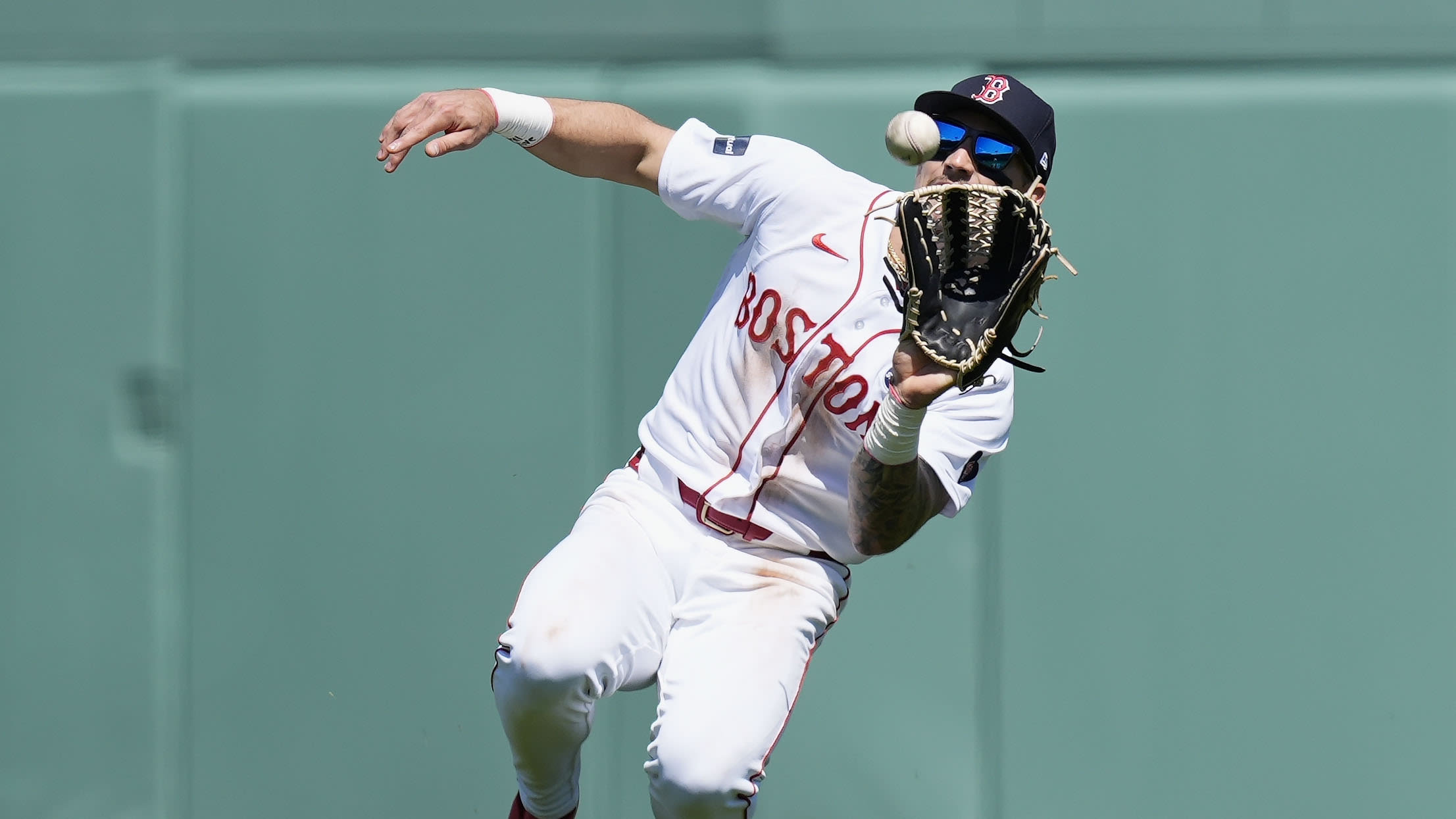 Jarren Duran is making plays in center field