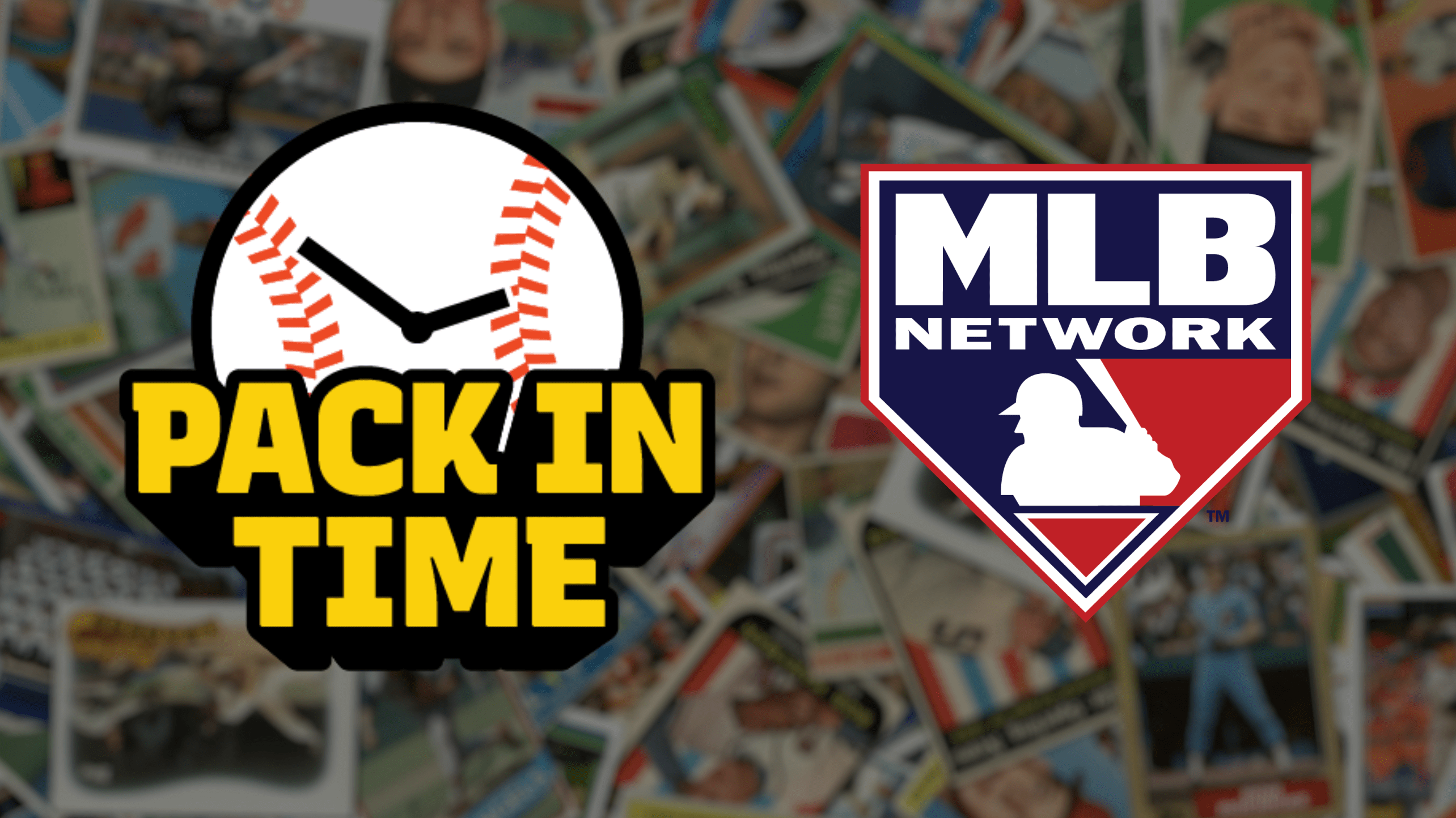 Logos for the show Pack In Time and MLB Network